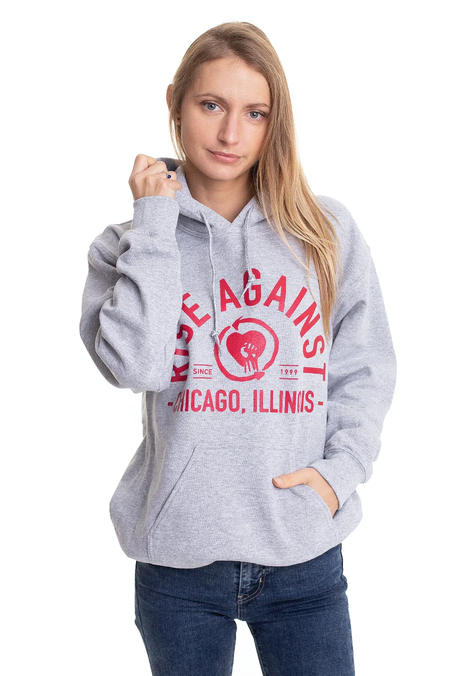 Classic Arch Heather Gray - Hoodie - Image 5