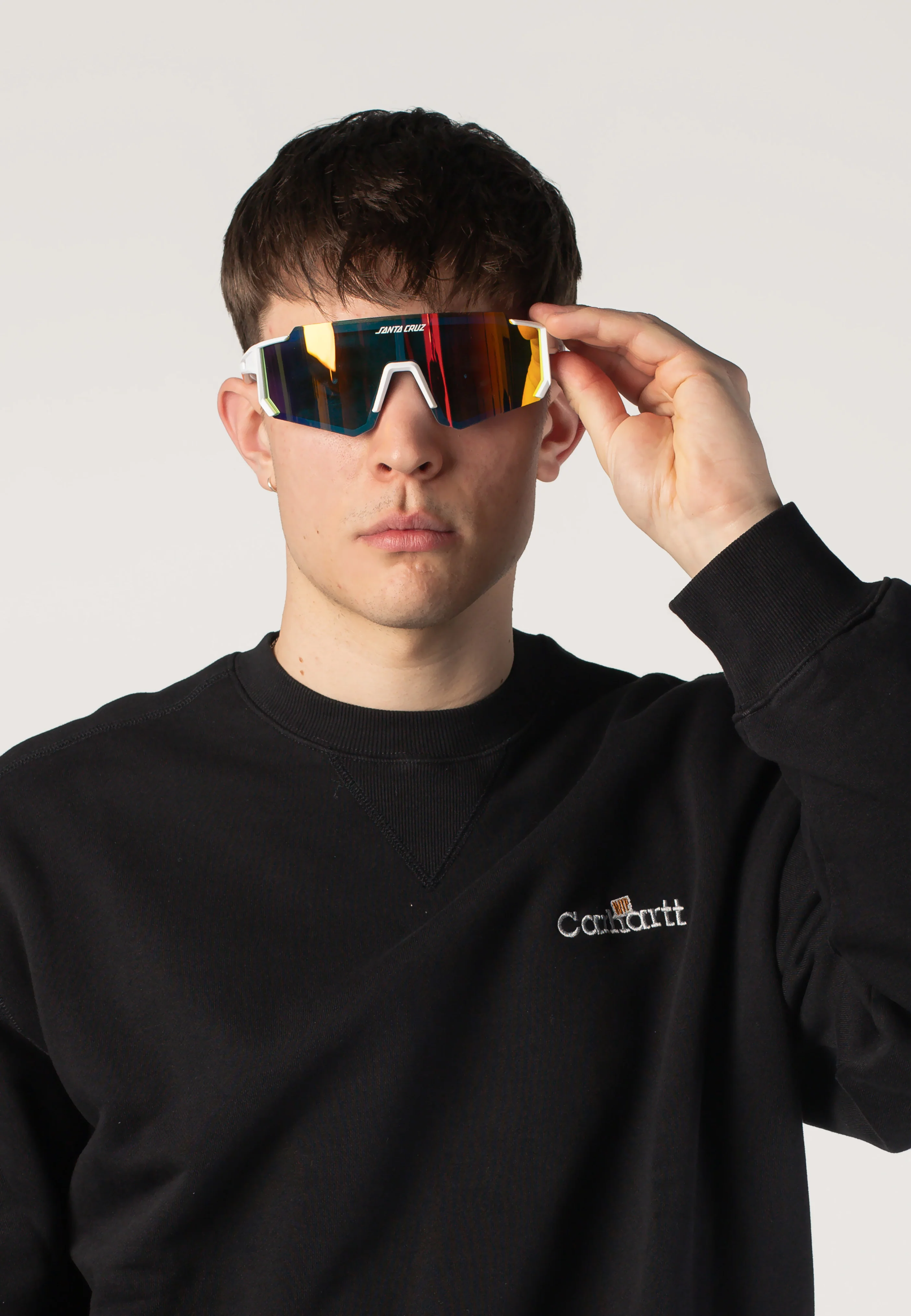 Strip Racer White Orange/Red - Sunglasses - Image 2