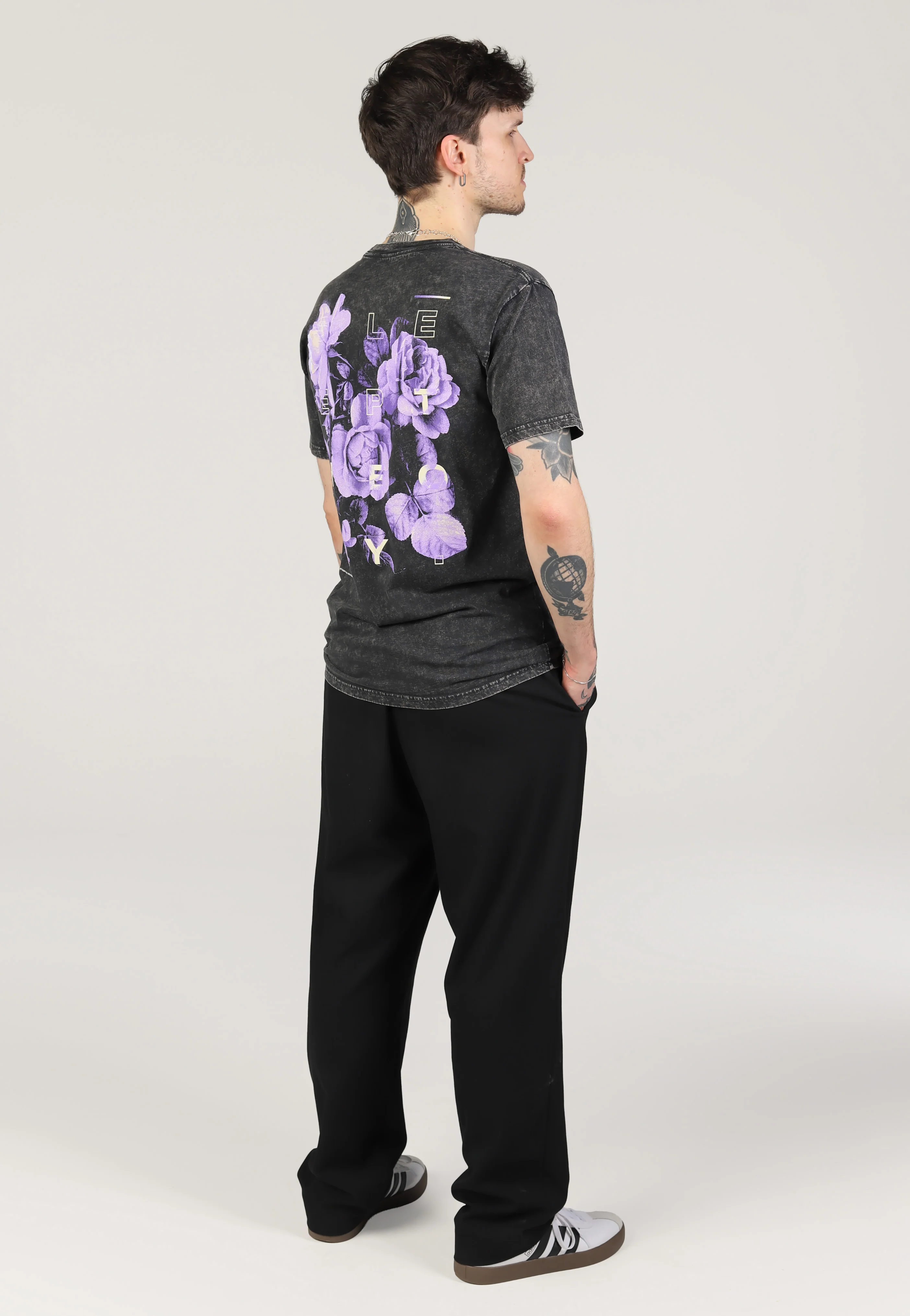 Floral Faded Black - T-Shirt - Image 5