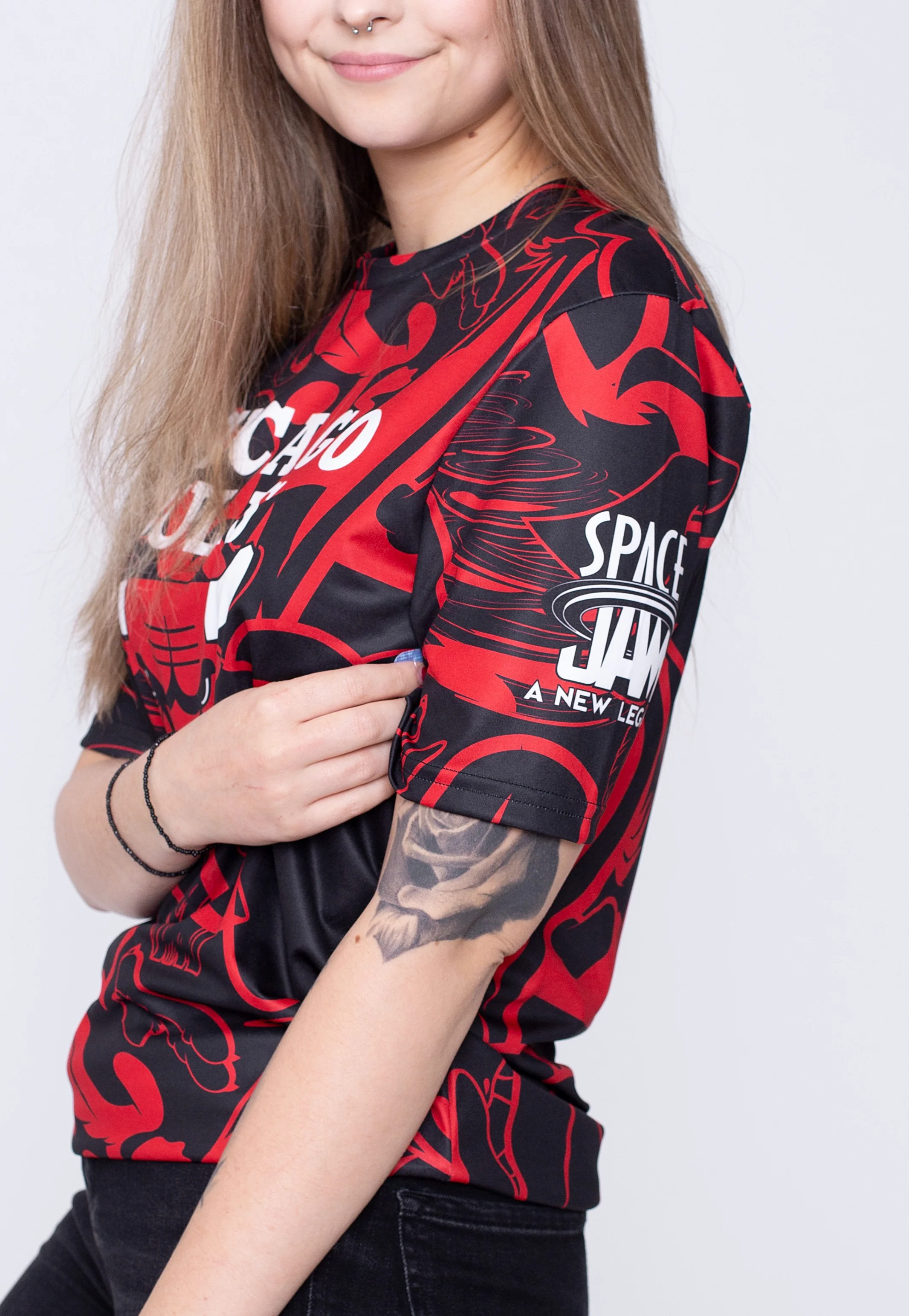 Chicago Bulls: Team In The Paint Red - T-Shirt - Image 2