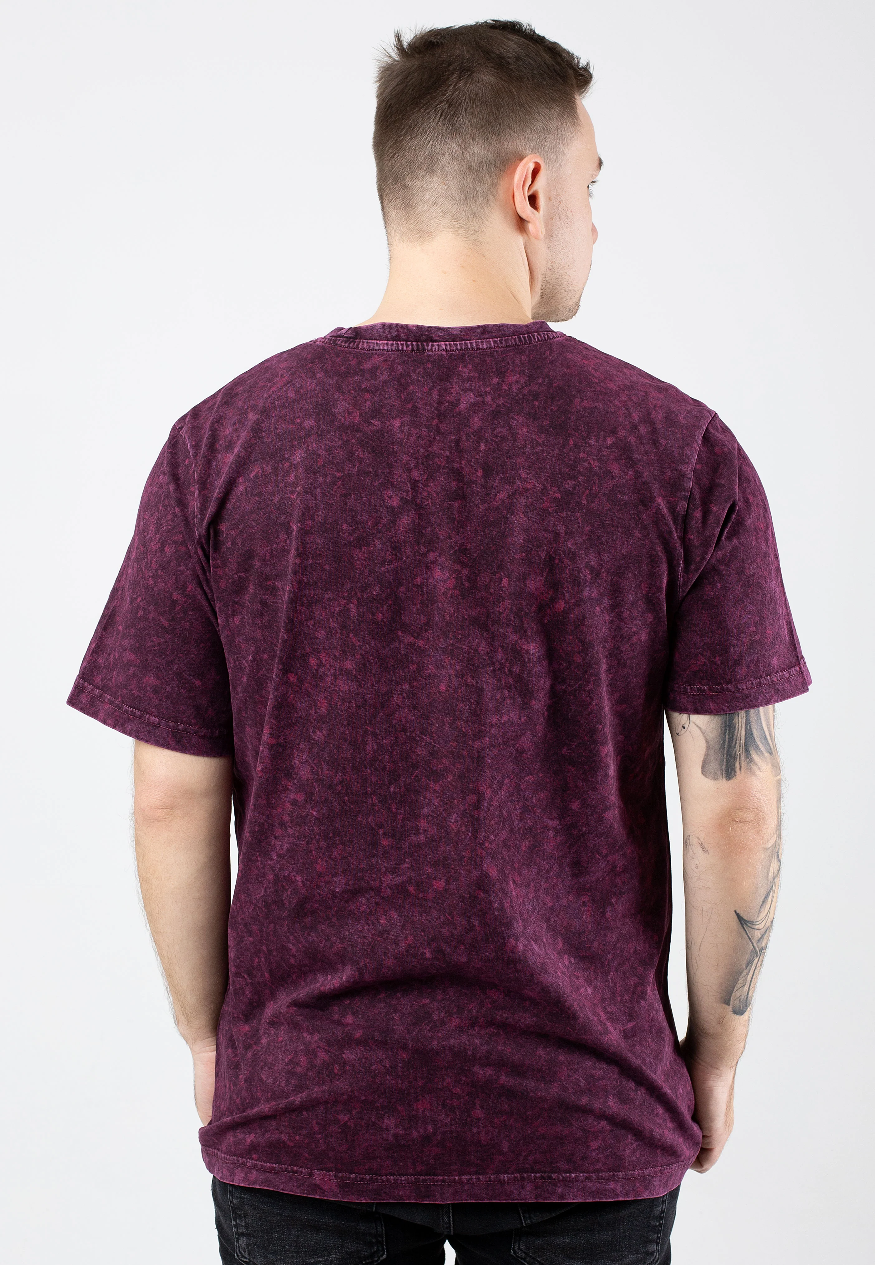 Absence Of God Berry Black Acid Washed - T-Shirt - Image 4