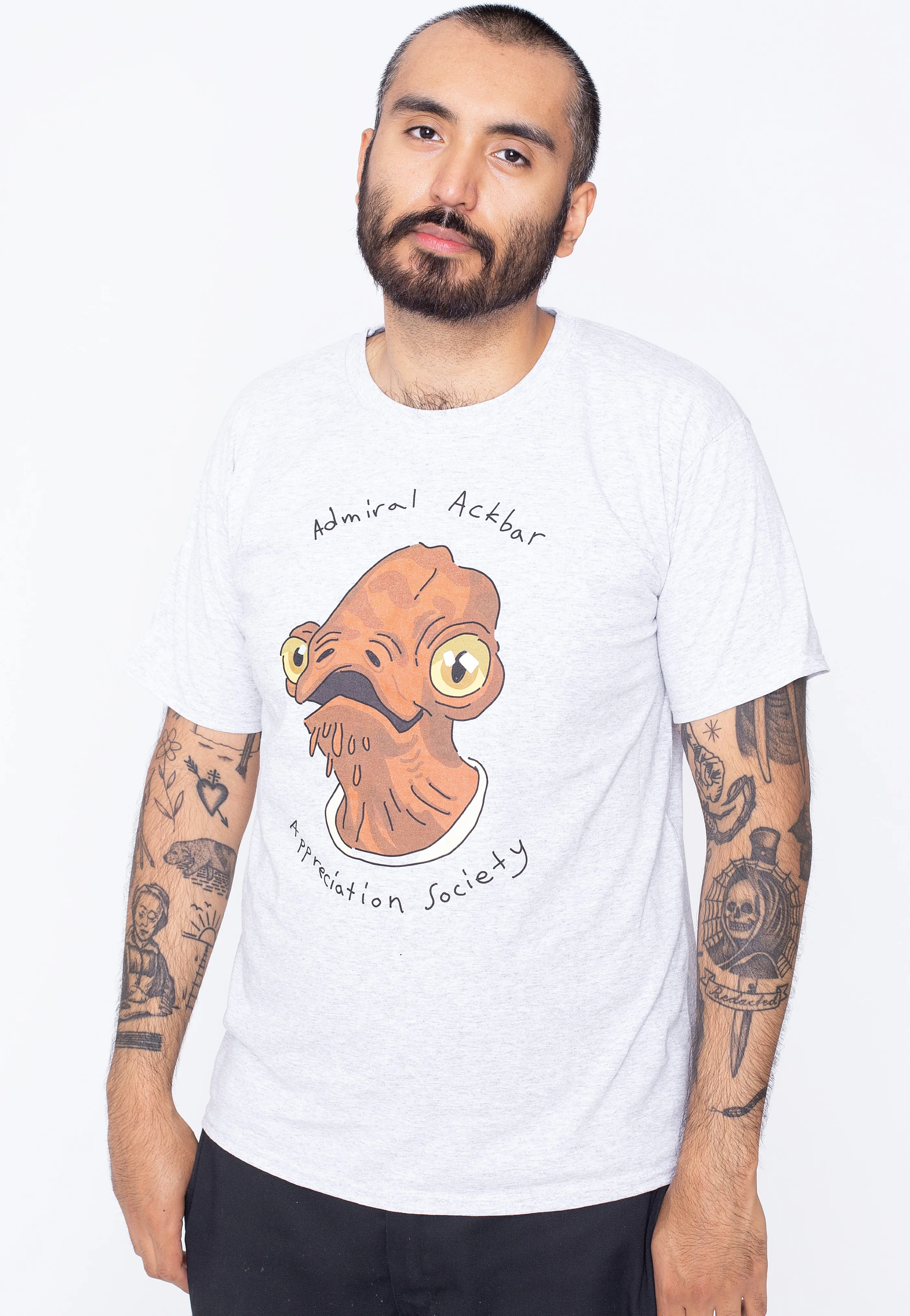 Admiral Ackbar Grey - T-Shirt - Image 3
