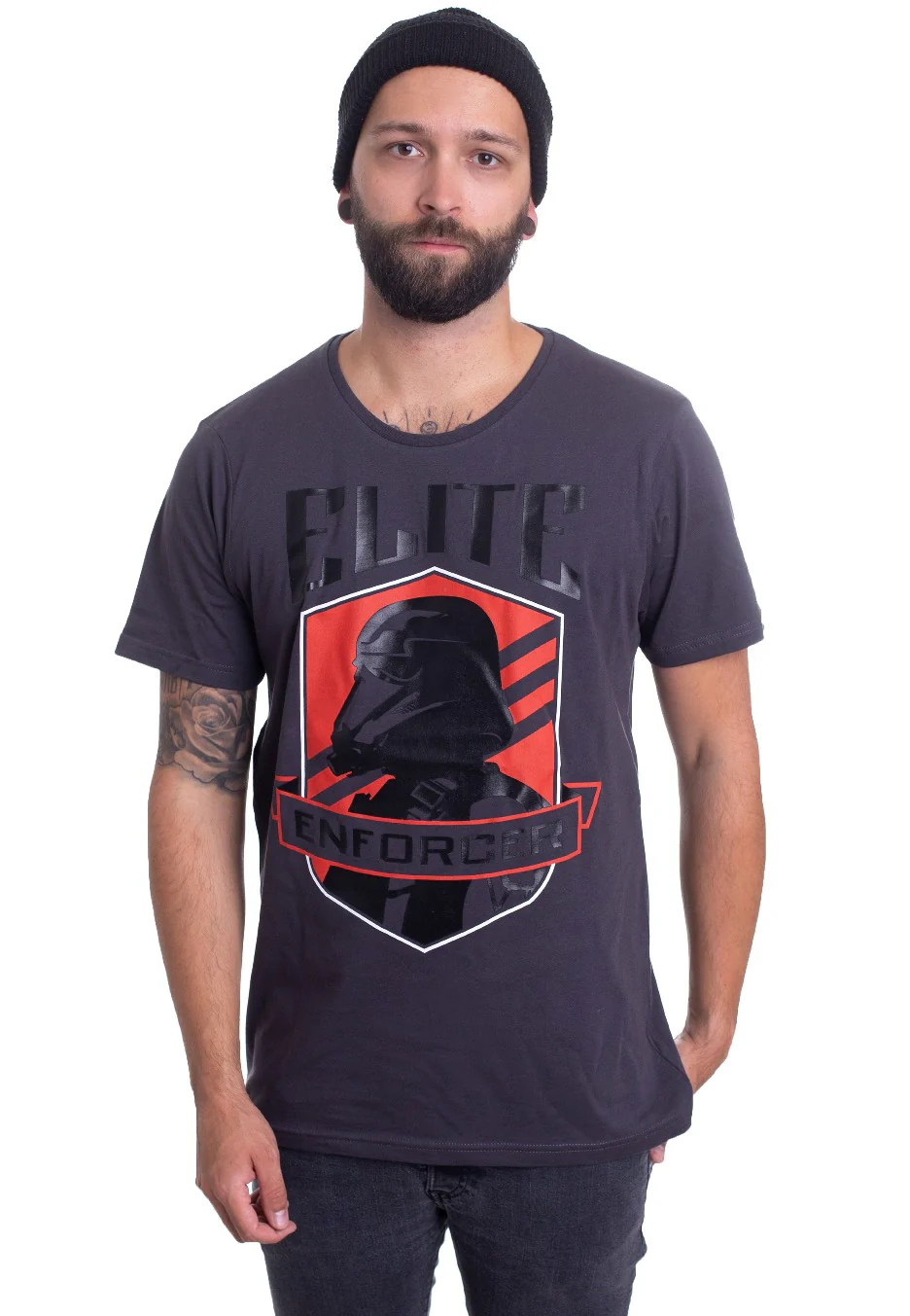Elite Enforcer Anthracite - T-Shirt - Image 3