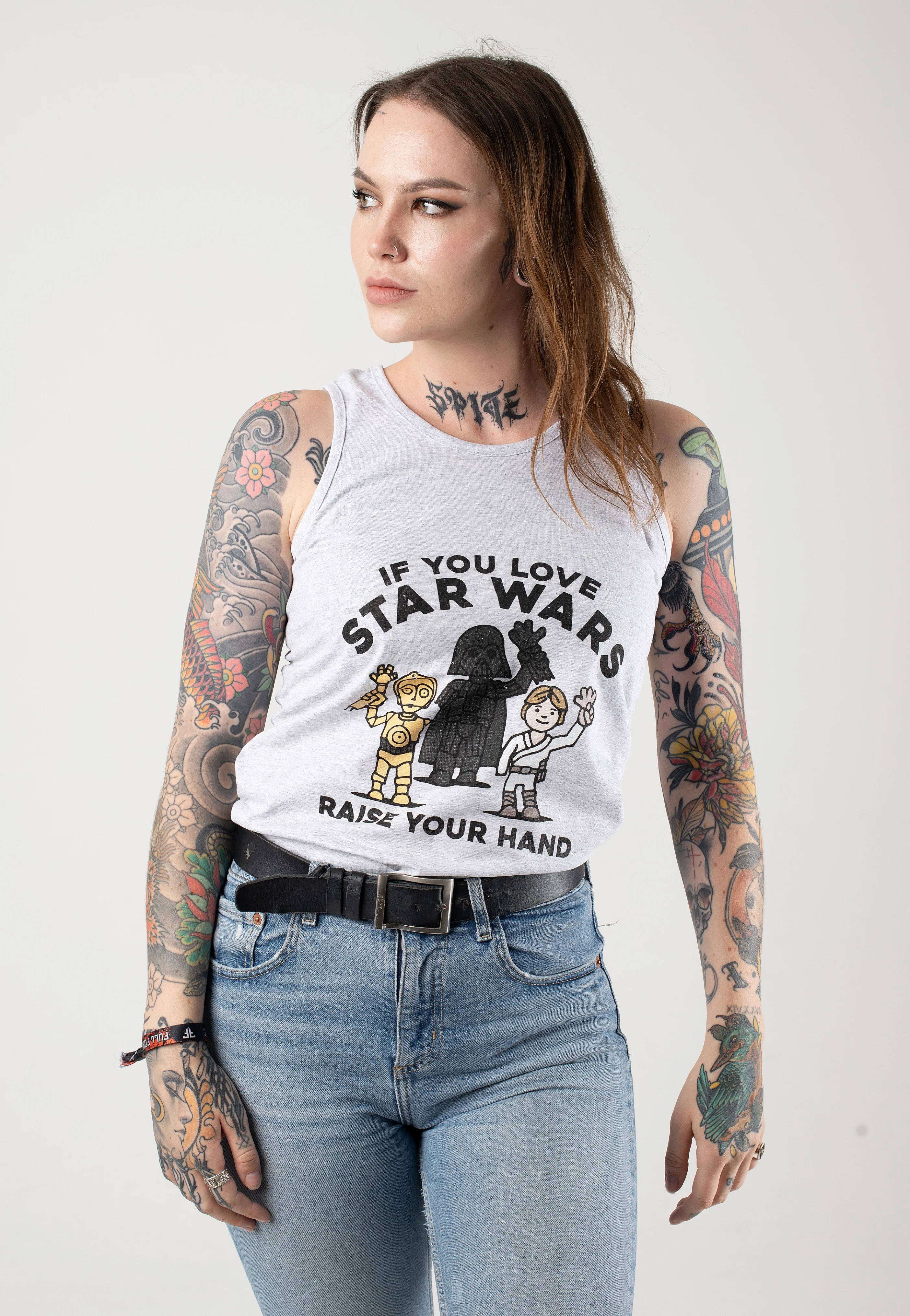 Raise Your Hand Heather Grey - Tank
