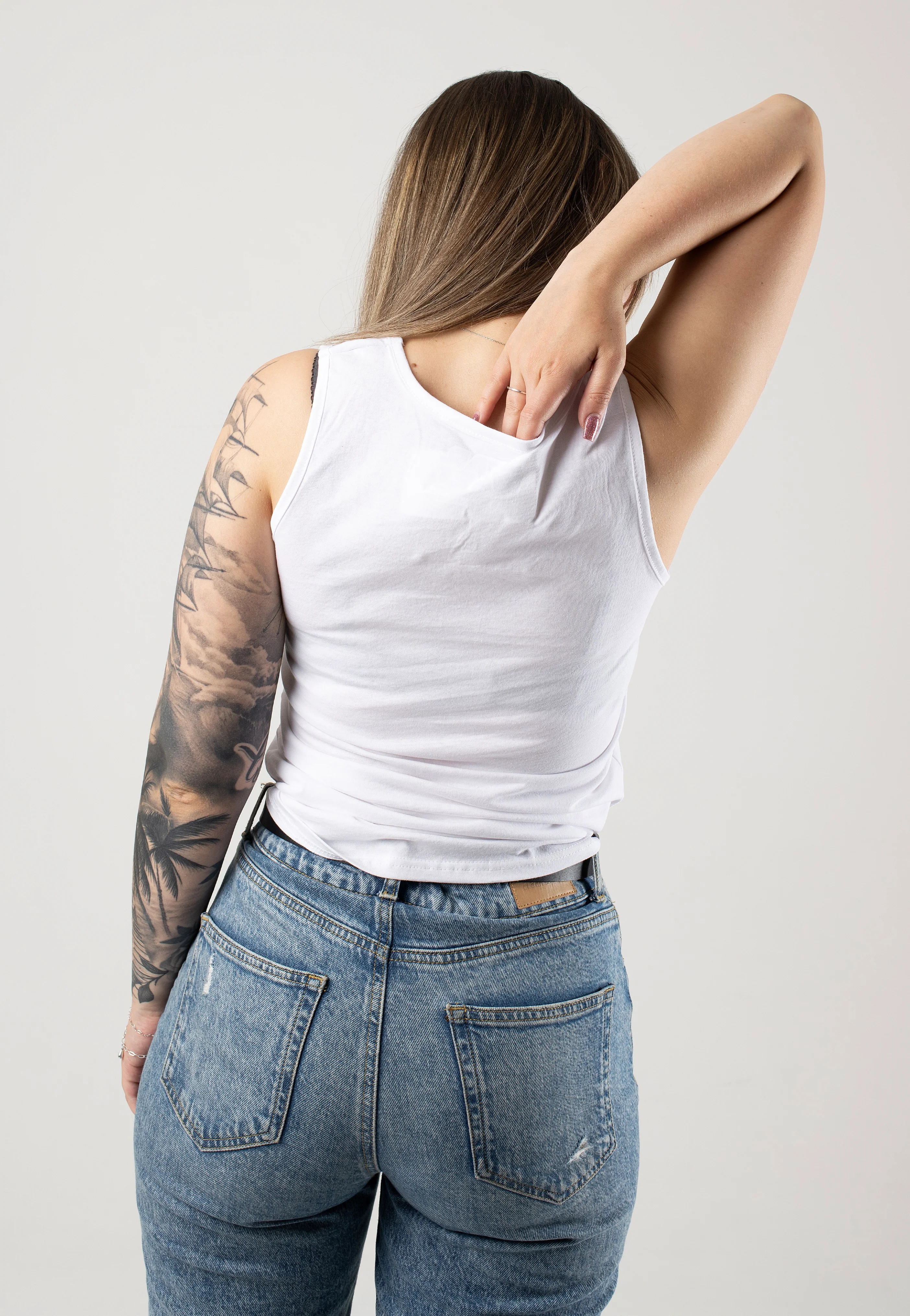 Yoga With Yoda White - Tank - Image 2