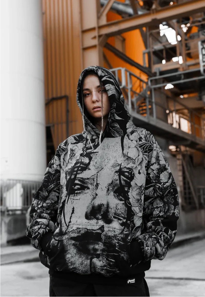 Heart Like Winter Allover Oversized - Hoodie - Image 5