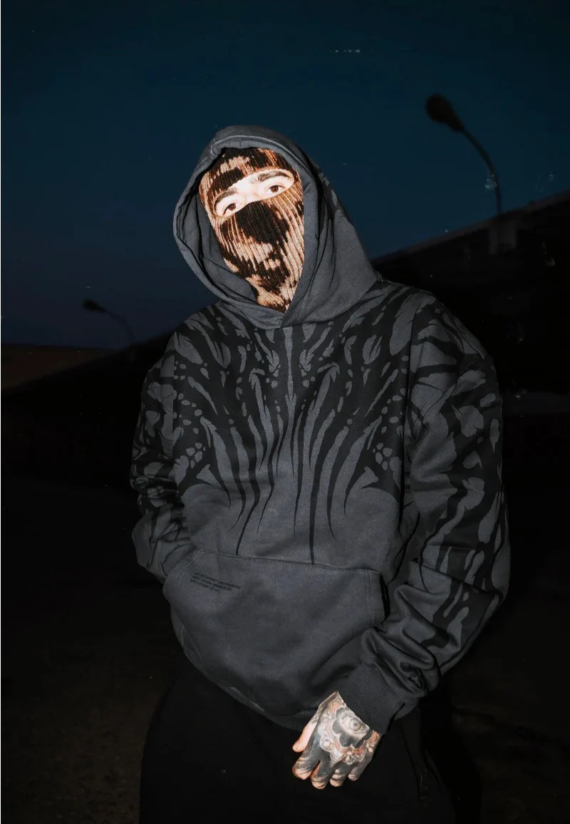 Necroblade Heavy Oversized Black - Hoodie - Image 5