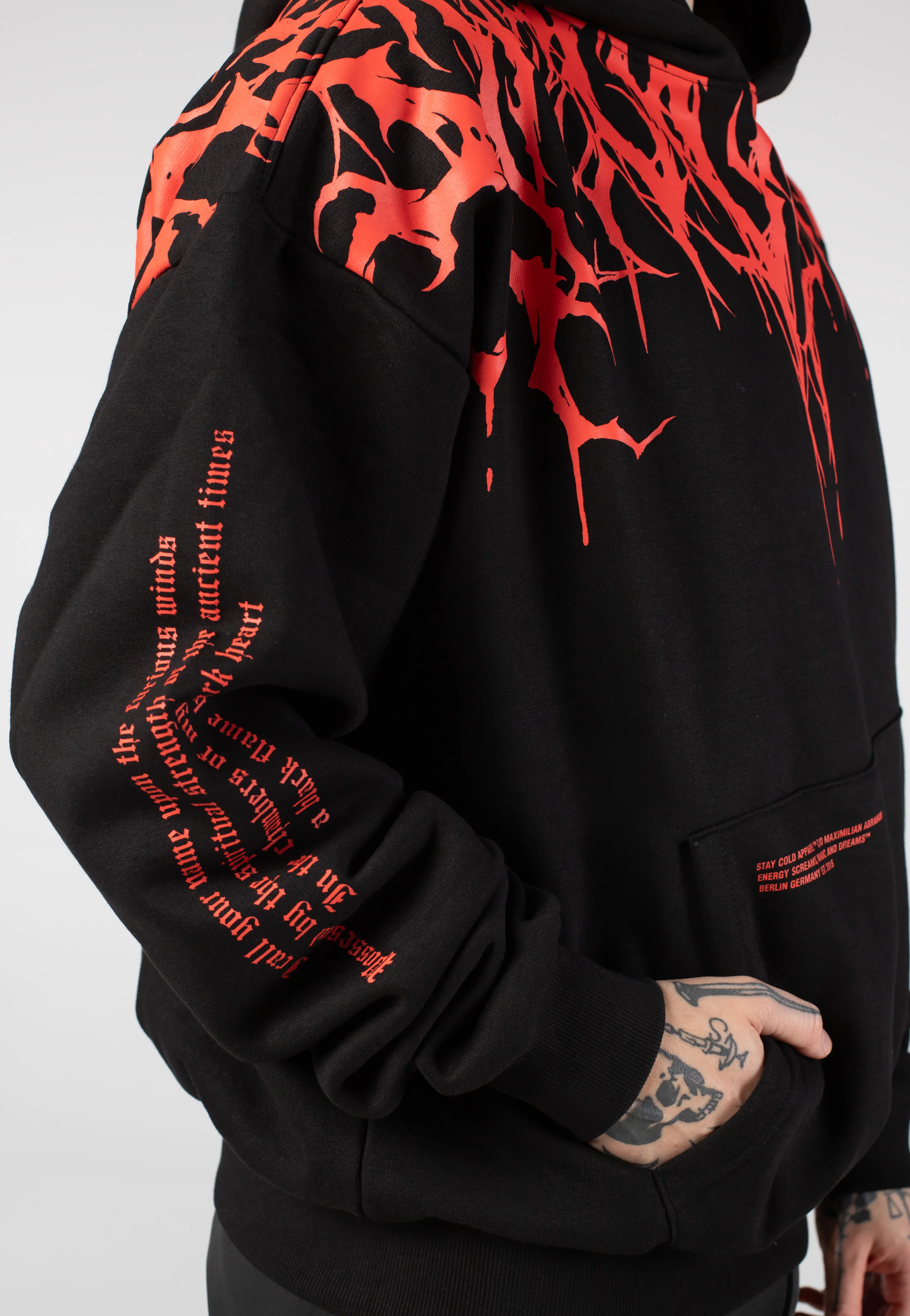 Reign Of Blood Heavy Oversized Black - Hoodie - Image 10