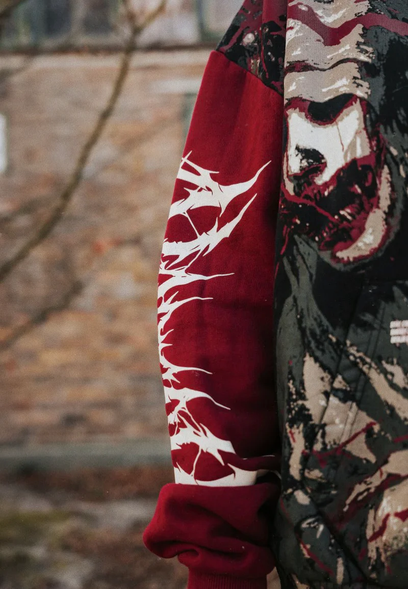 Tears Of God Heavy Oversized Black/Red - Hoodie - Image 6