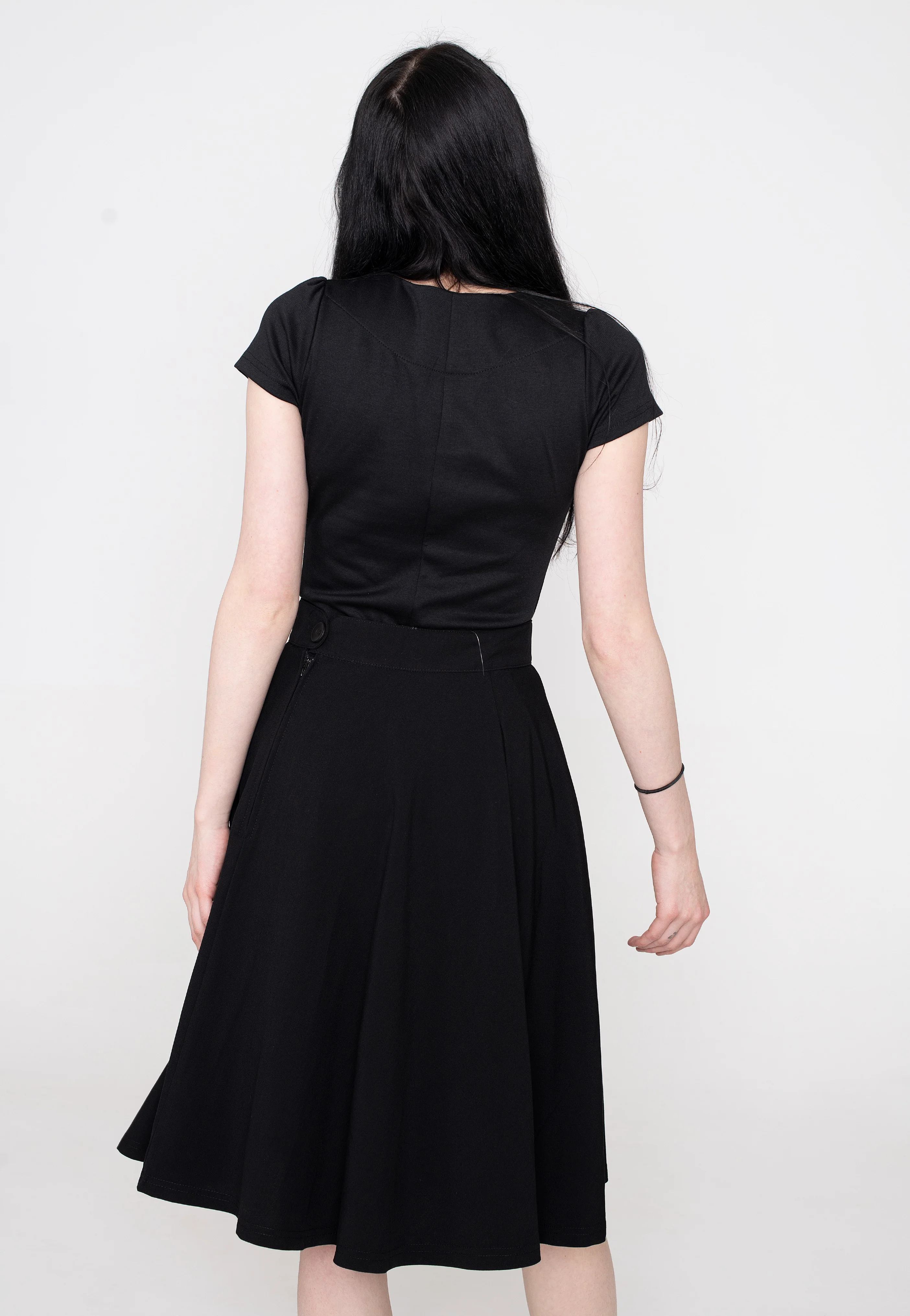 High Waist Thrills Black - Swing Skirt - Image 3