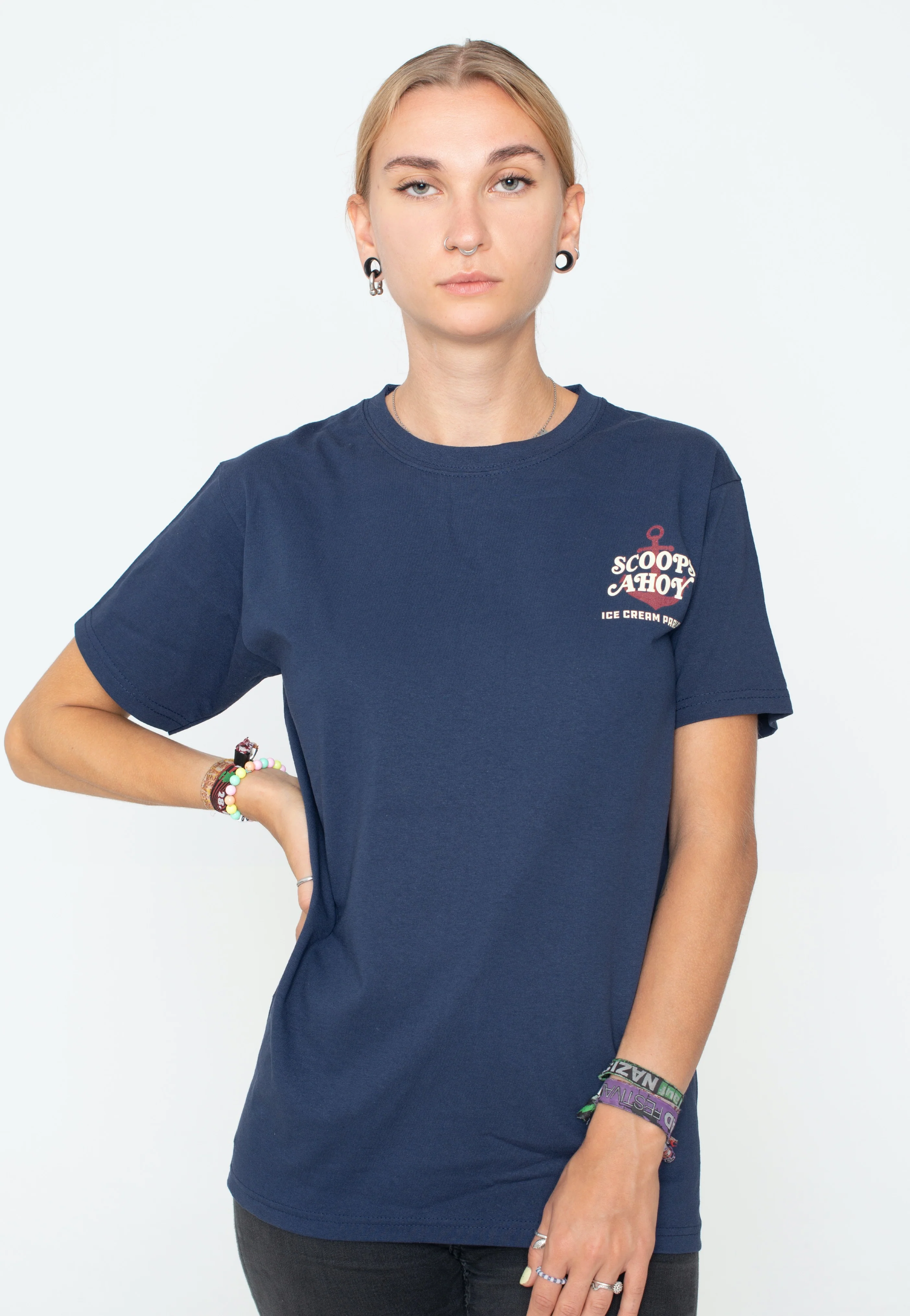 Ahoy Ahoy Navy - T-Shirt - Image 5