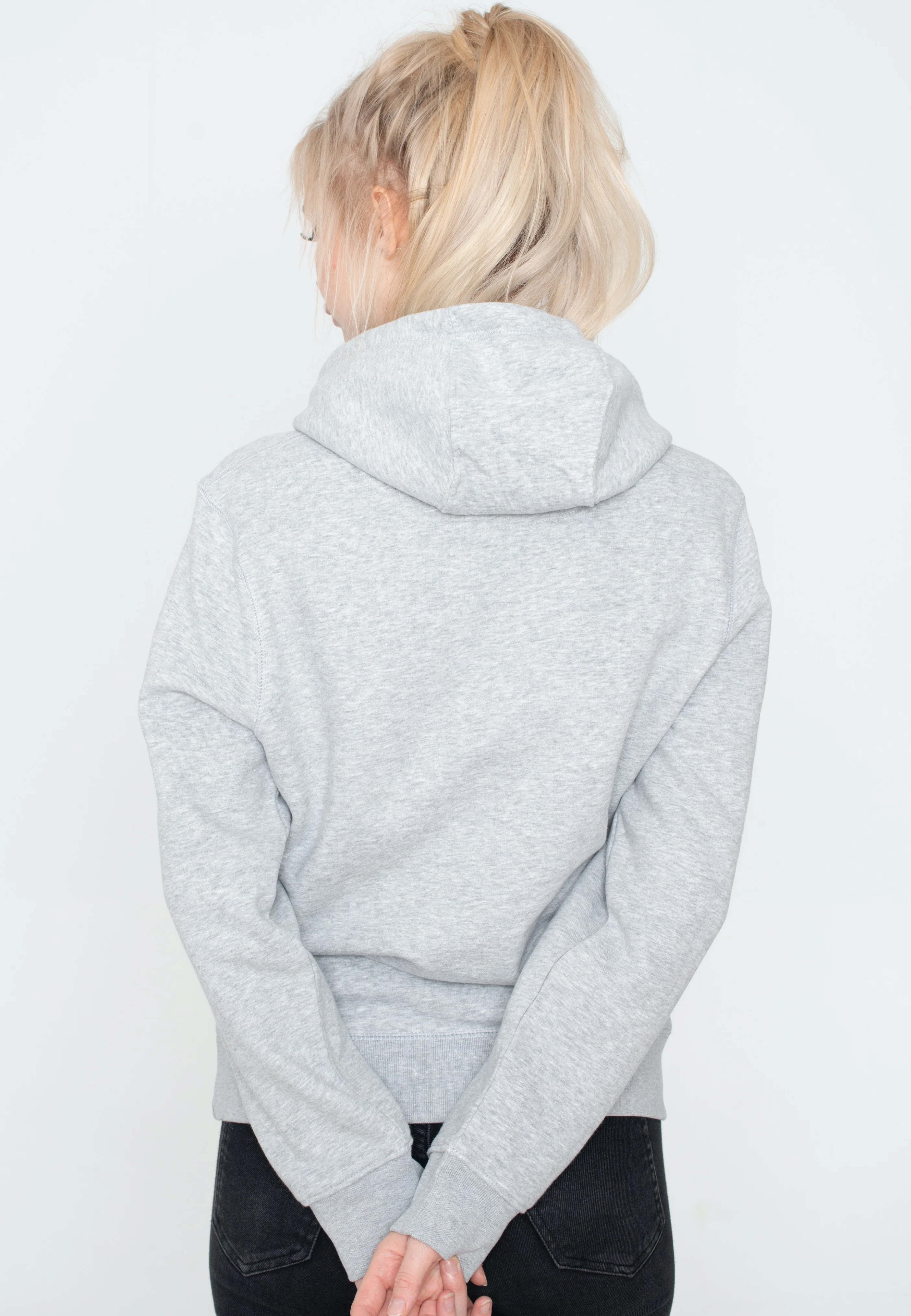 Retro Mash Heather Grey - Hoodie - Image 2
