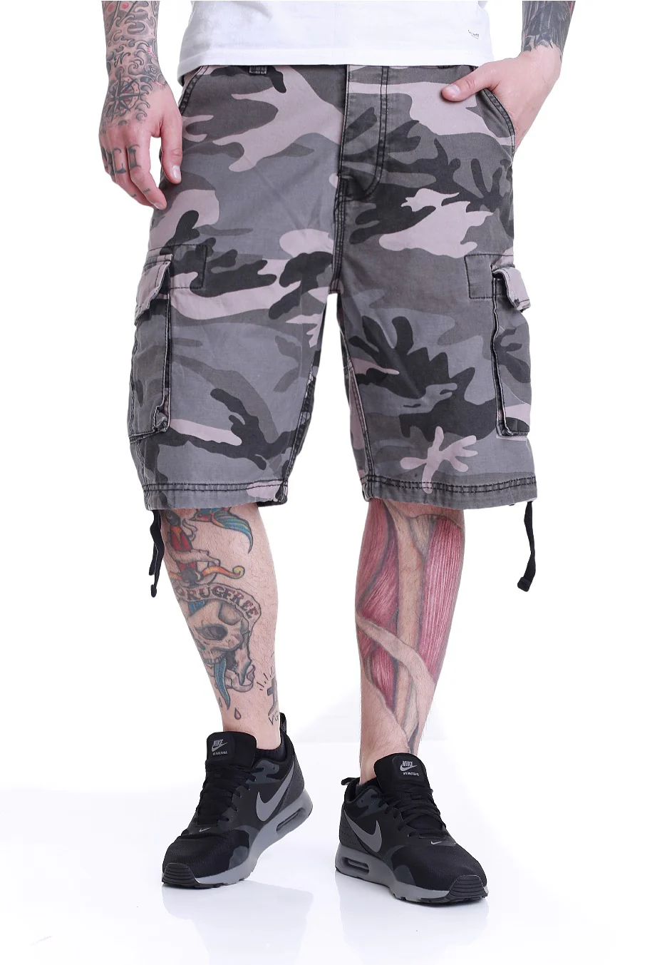 Vintage Washed Night Camo - Shorts - Image 3