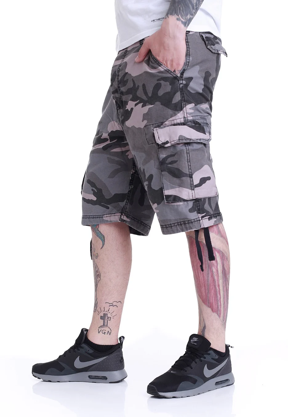 Vintage Washed Night Camo - Shorts - Image 5