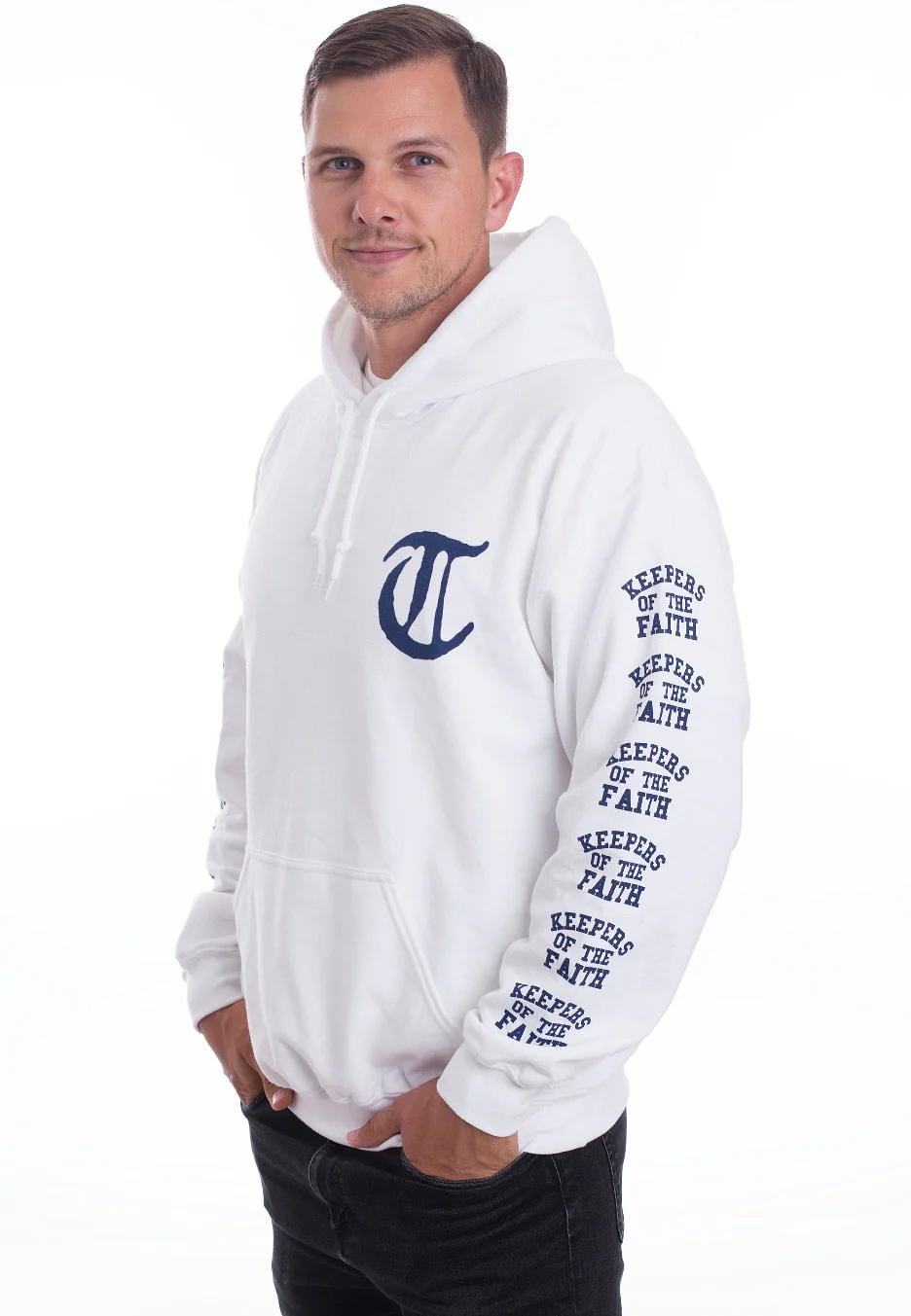 Keepers Of The Faith White - Hoodie - Image 2