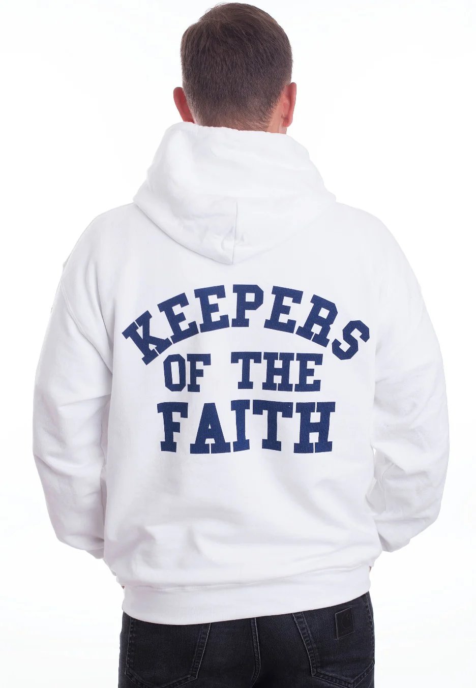 Keepers Of The Faith White - Hoodie - Image 3