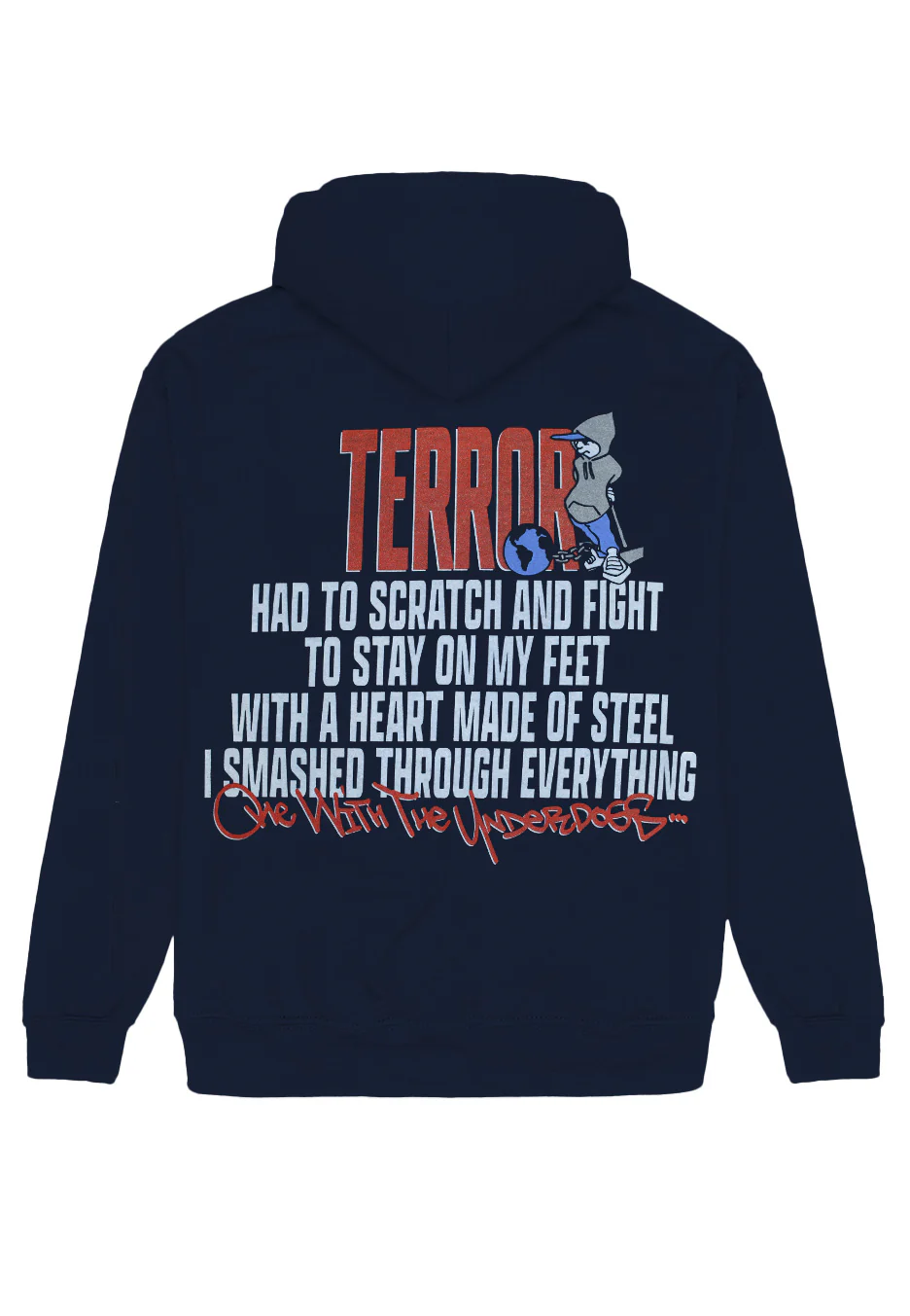 Scratch And Fight Navy - Hoodie - Image 2