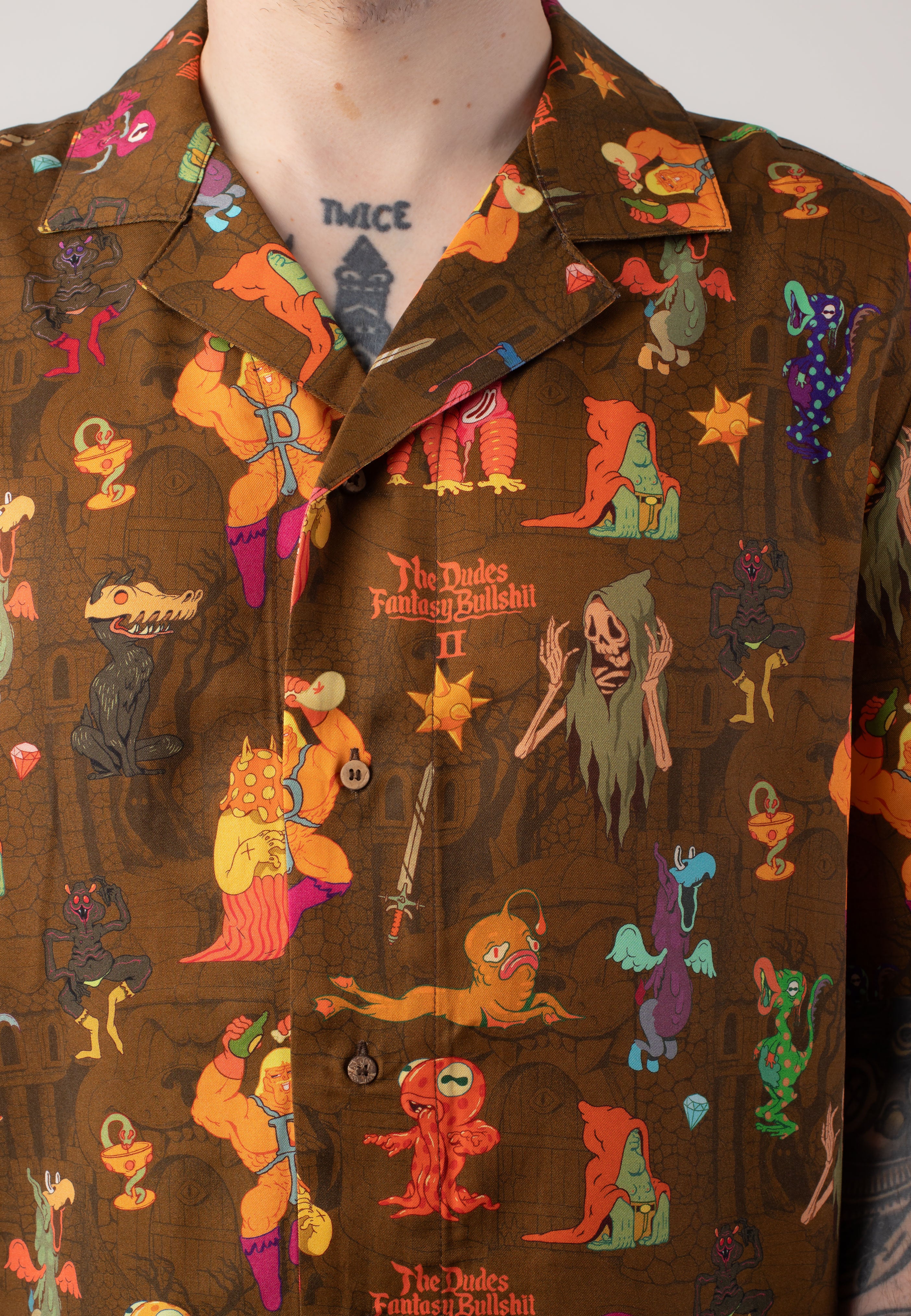 Citadelic Monsters Hawaiian - Shirt - Image 4