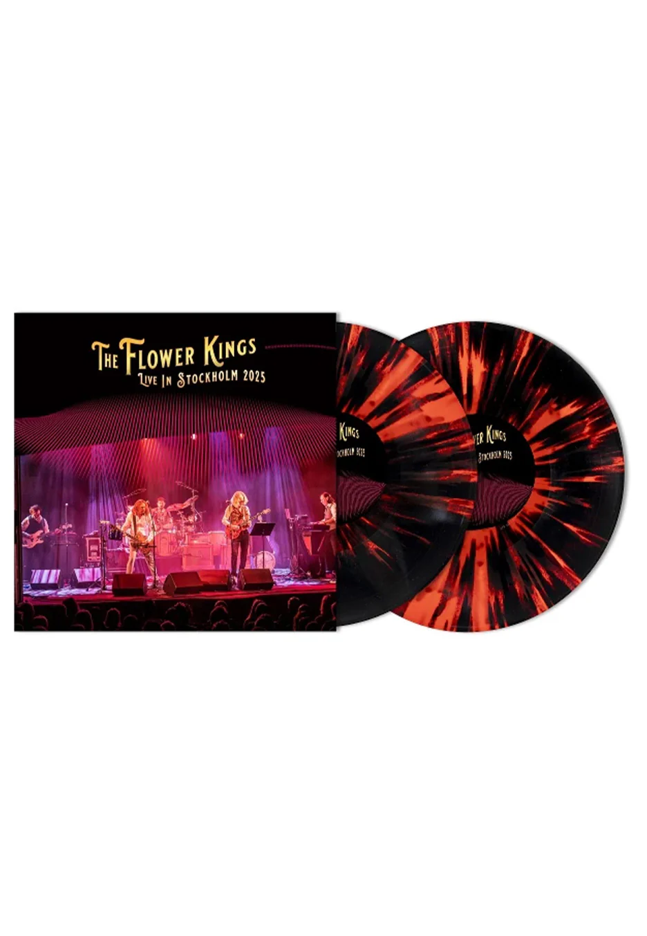 Live In Stockholm 2025 Ltd. Solid Red w/ Black - Splattered 2 Vinyl