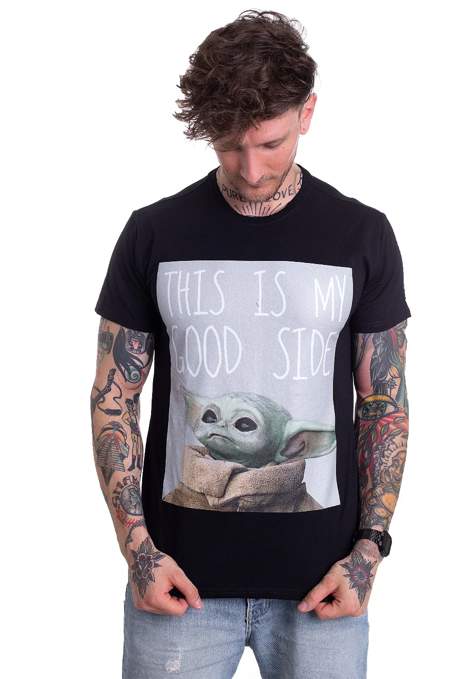 Baby Yoda Good Side - T-Shirt - Image 3