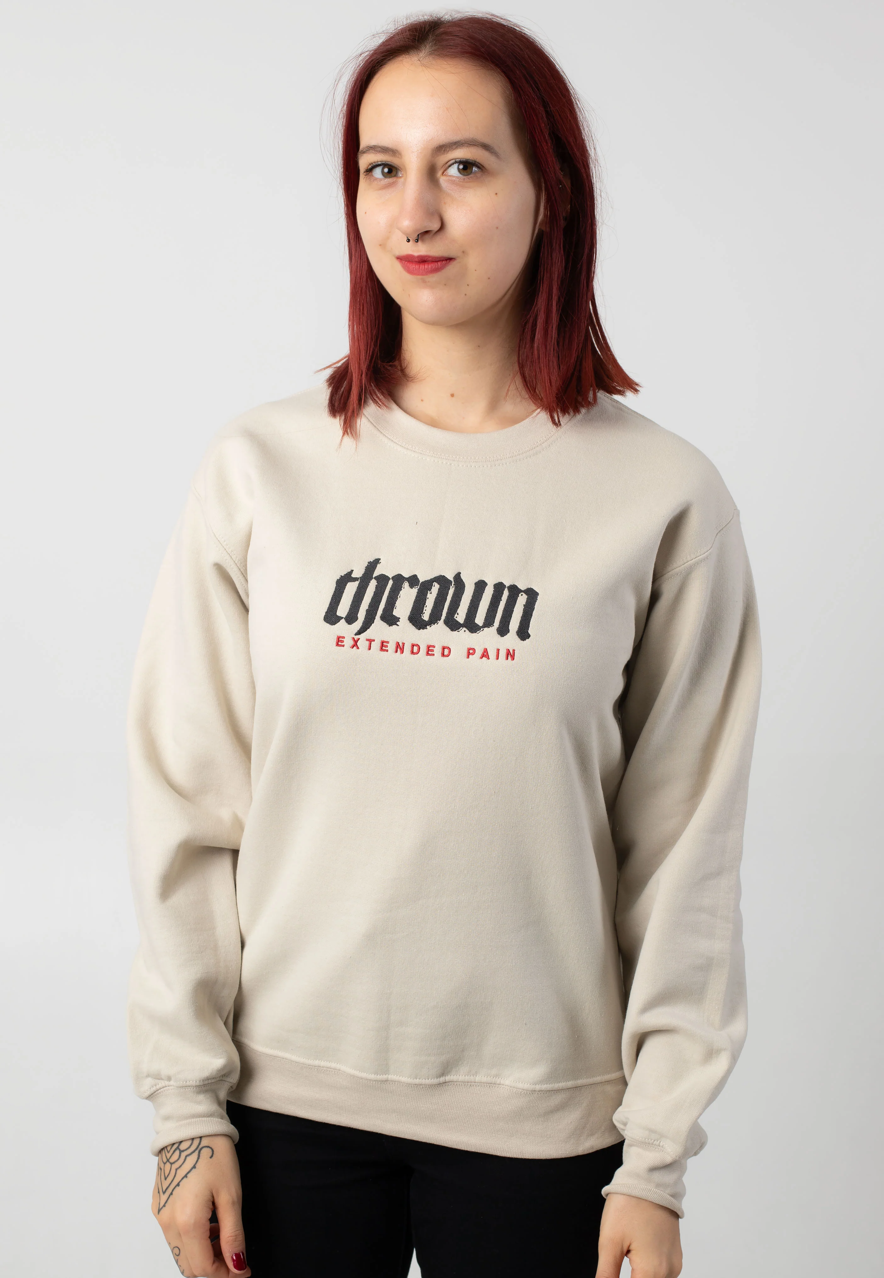 Embroidered Extended Pain Sand - Sweater - Image 5