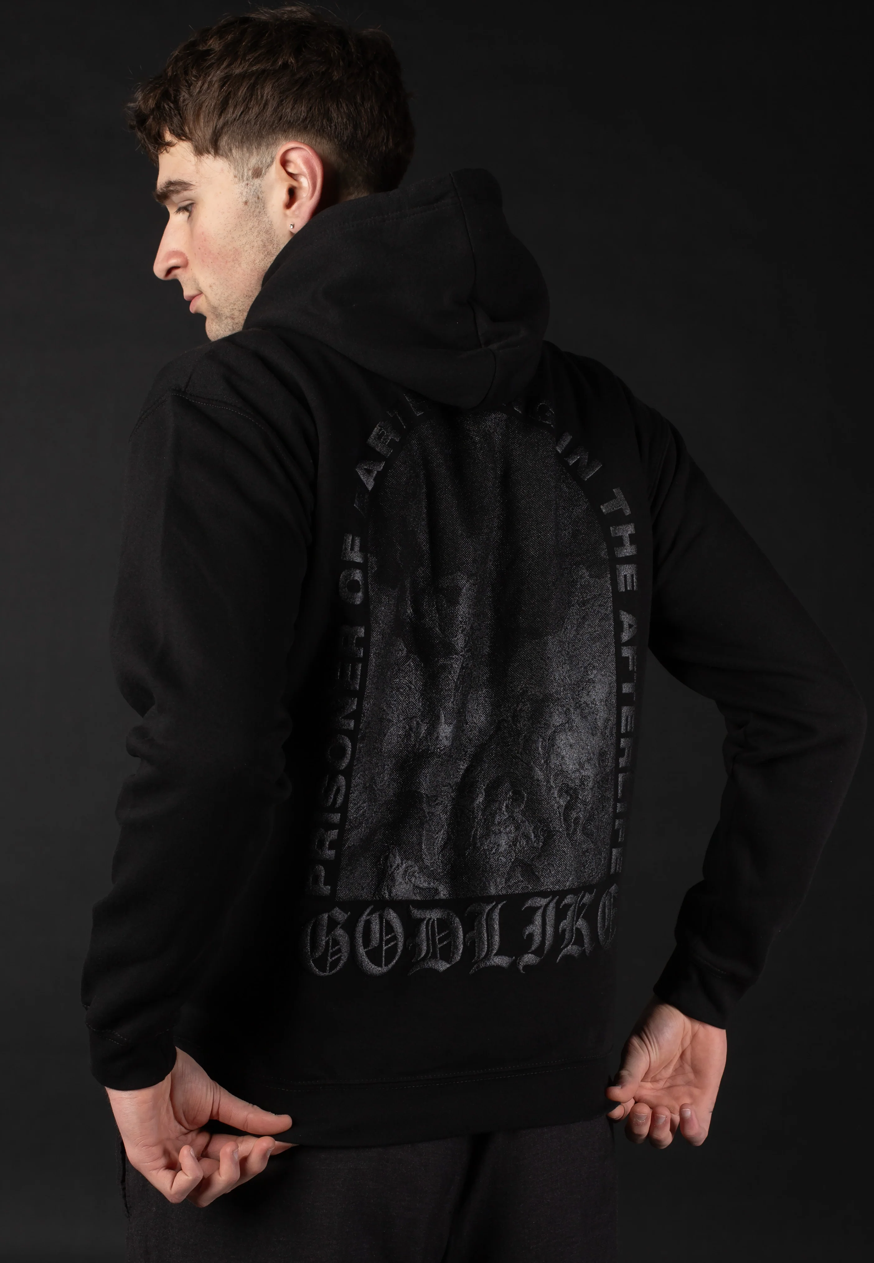 Prisoner of Earth Limited Black On Black - Hoodie - Image 4