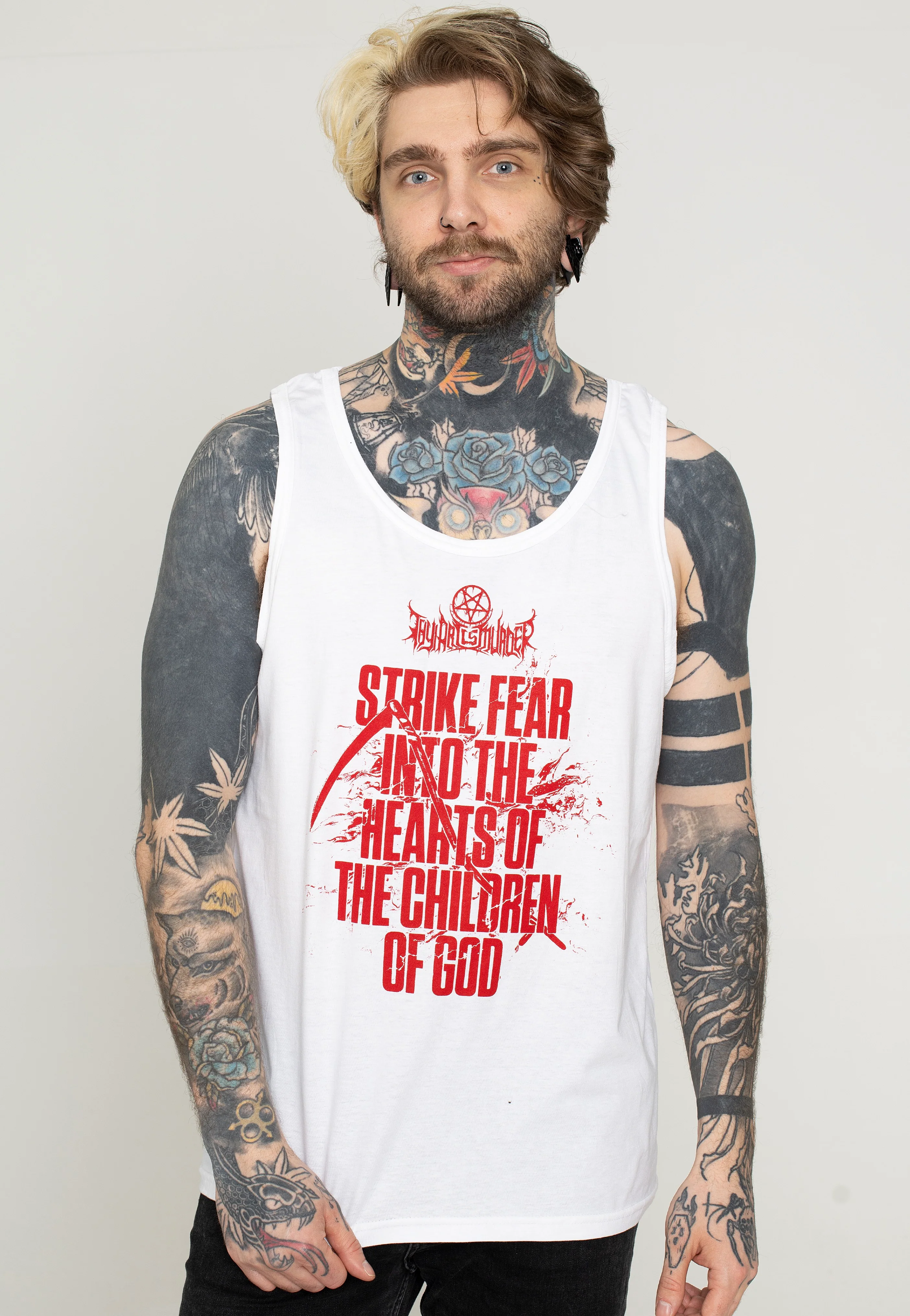 Strike Fear White - Tank - Image 3