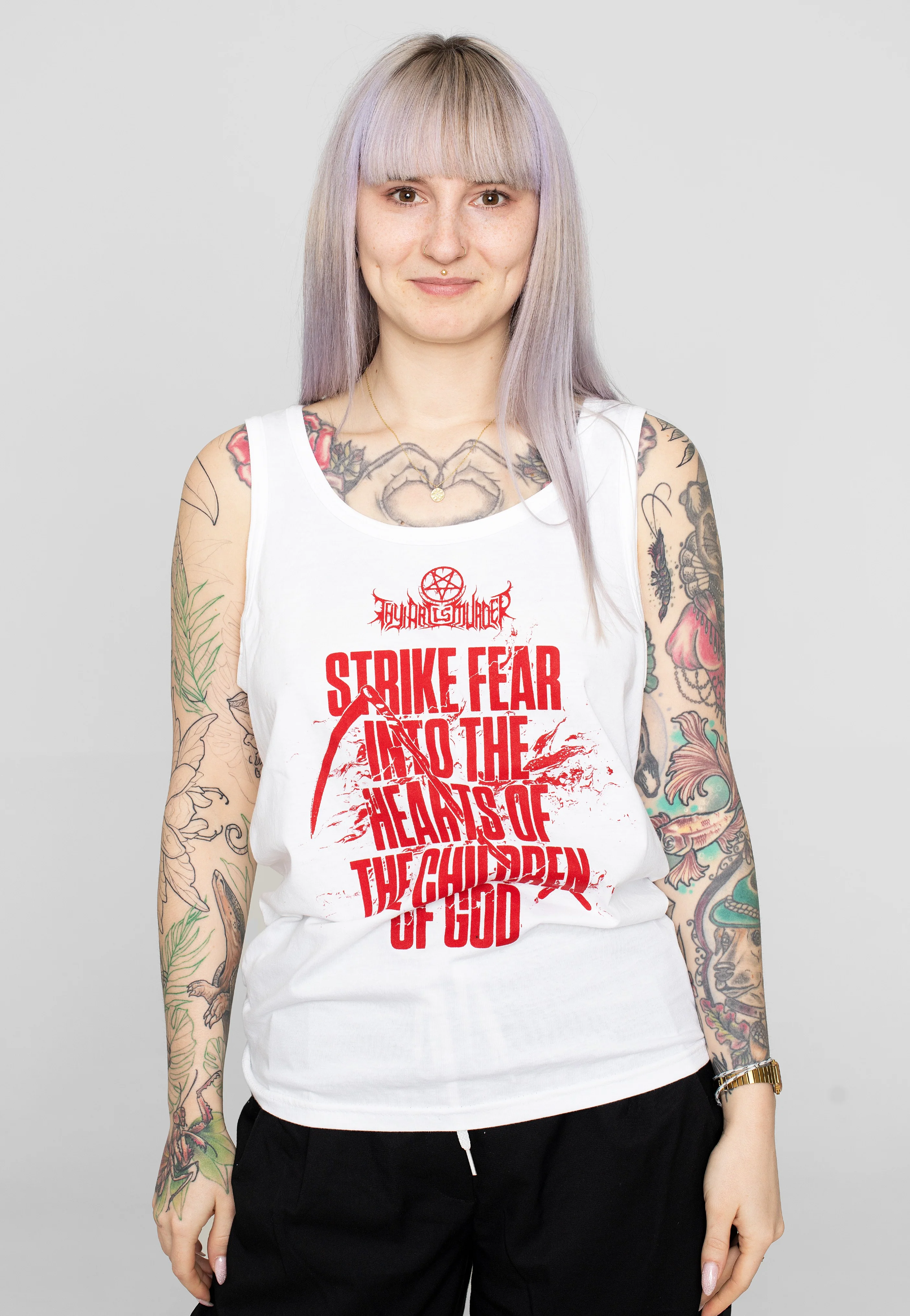 Strike Fear White - Tank - Image 5