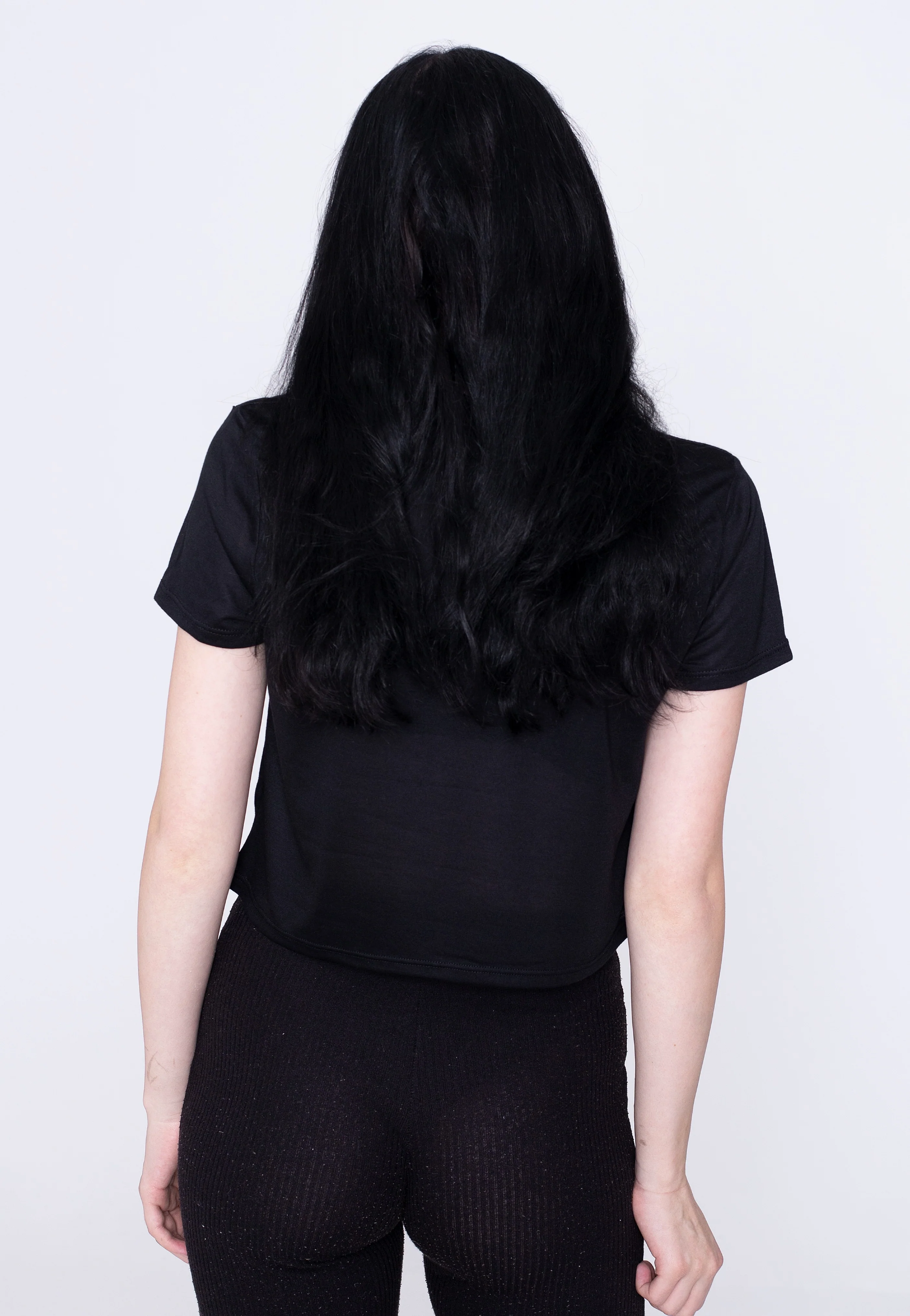 Flowy Summer Crop Bring Me Ecstasy Black - Girly - Image 2