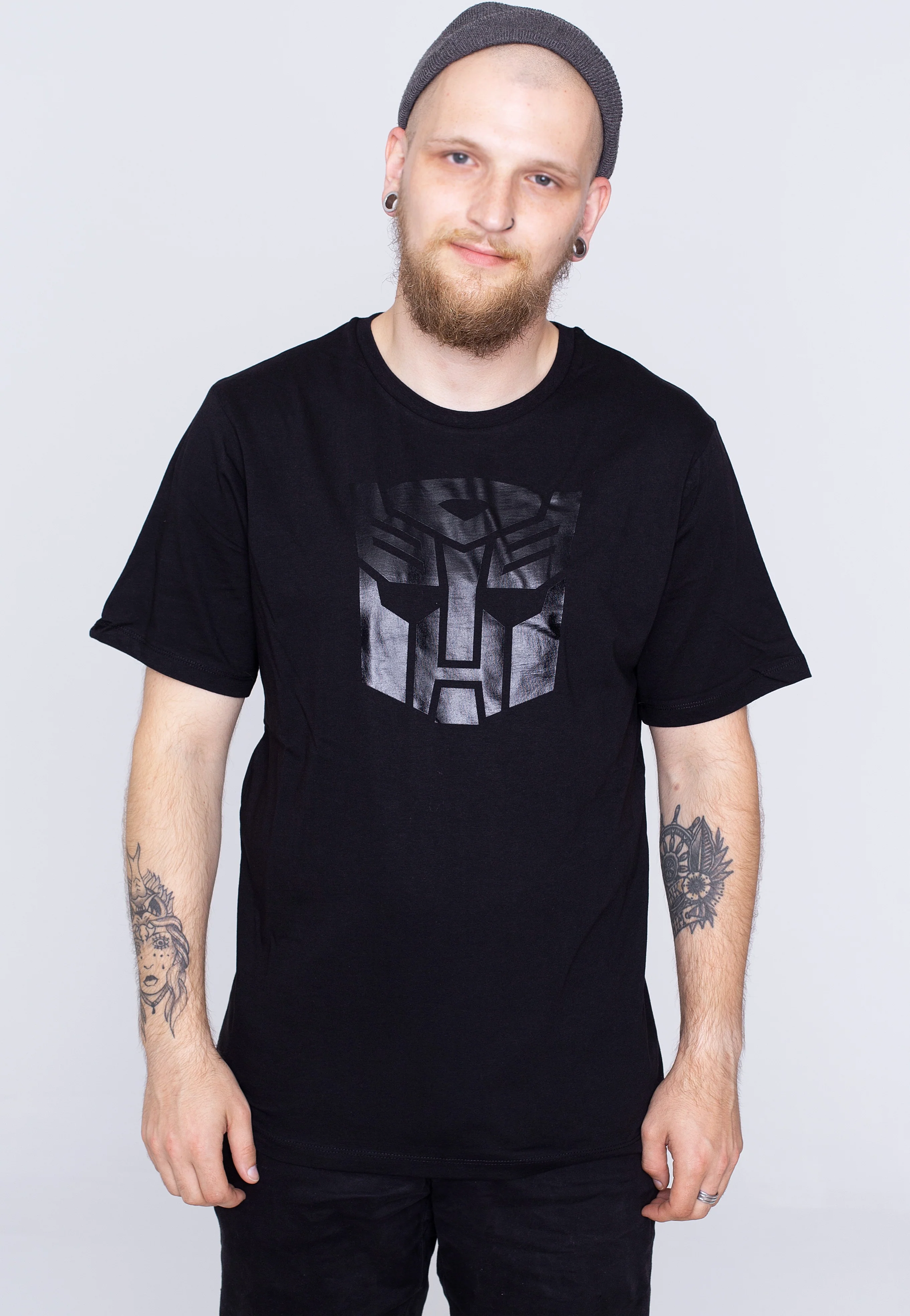 Autobots Black On Black - T-Shirt - Image 3