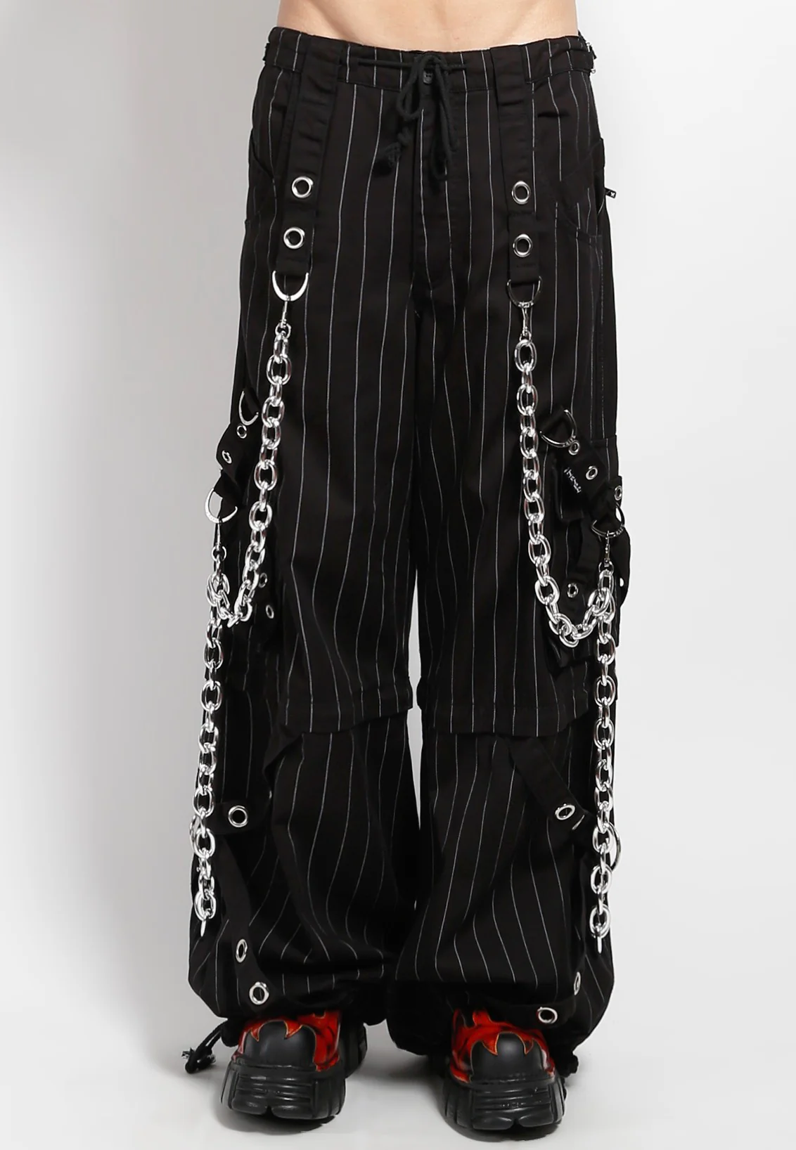Power Chain Black/White Stripe - Pants - Image 2