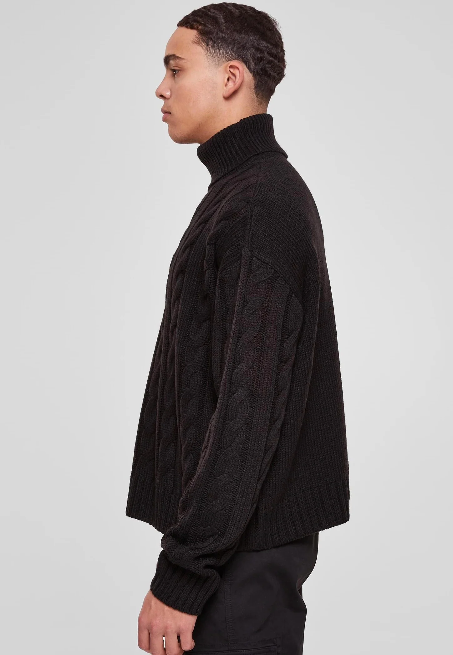 Boxy Roll Neck Black - Pullover - Image 2