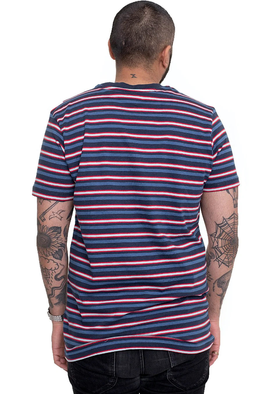 Fast Stripe Pocket Darkblue/Cityred - T-Shirt - Image 3