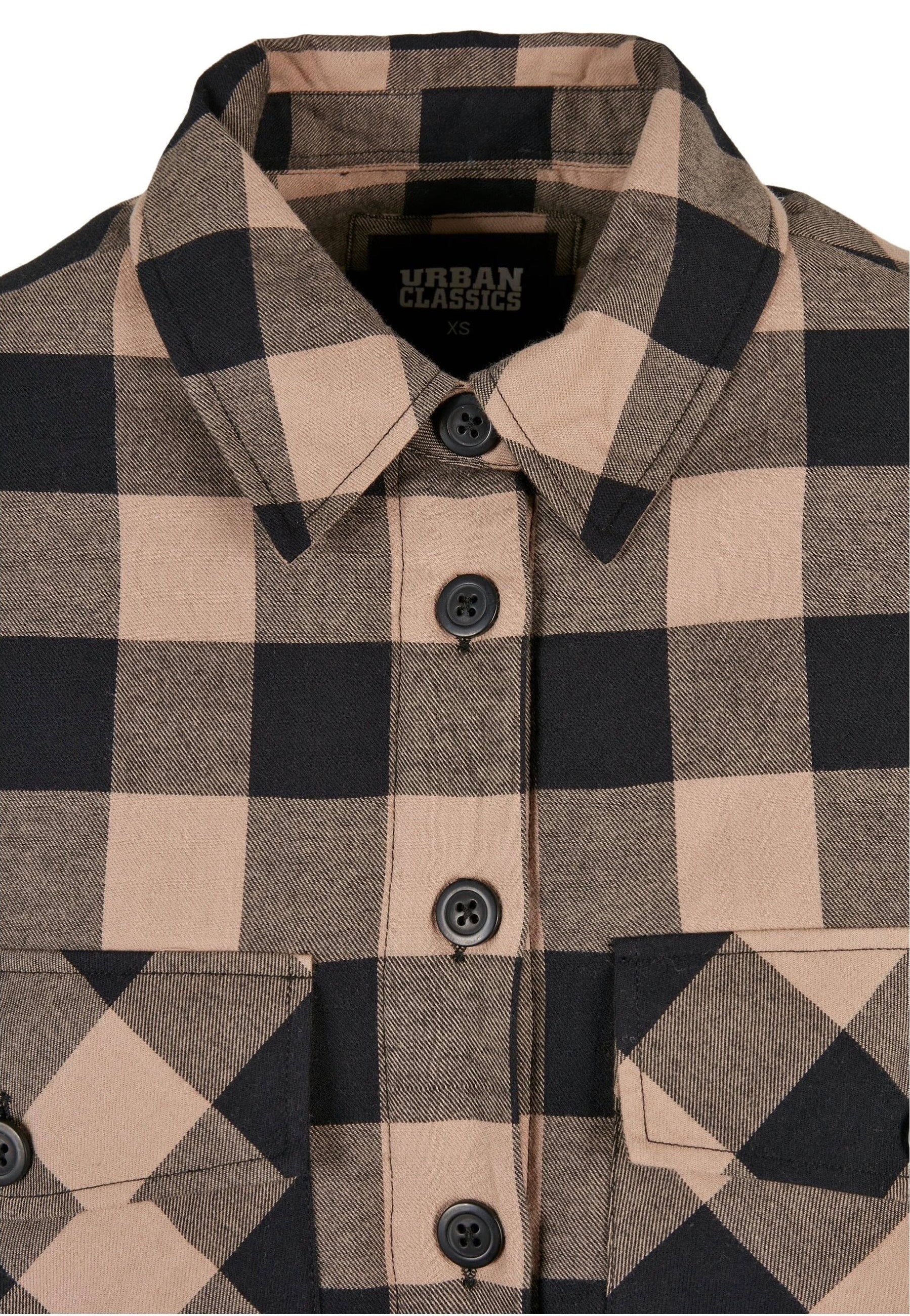 Flanell Padded Black/Soft Taupe - Shirt - Image 8