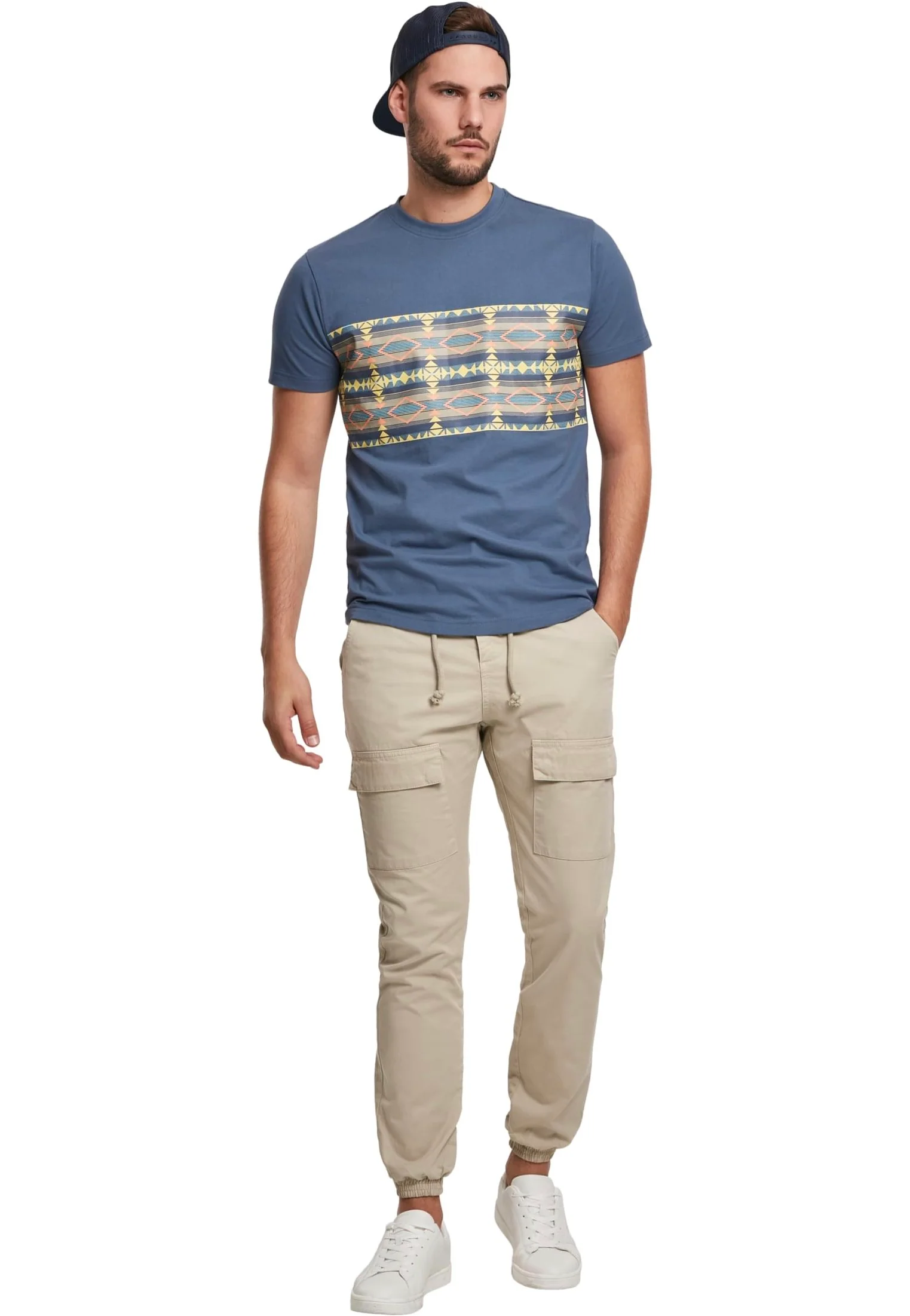 Inka Pattern Vintageblue - T-Shirt - Image 2