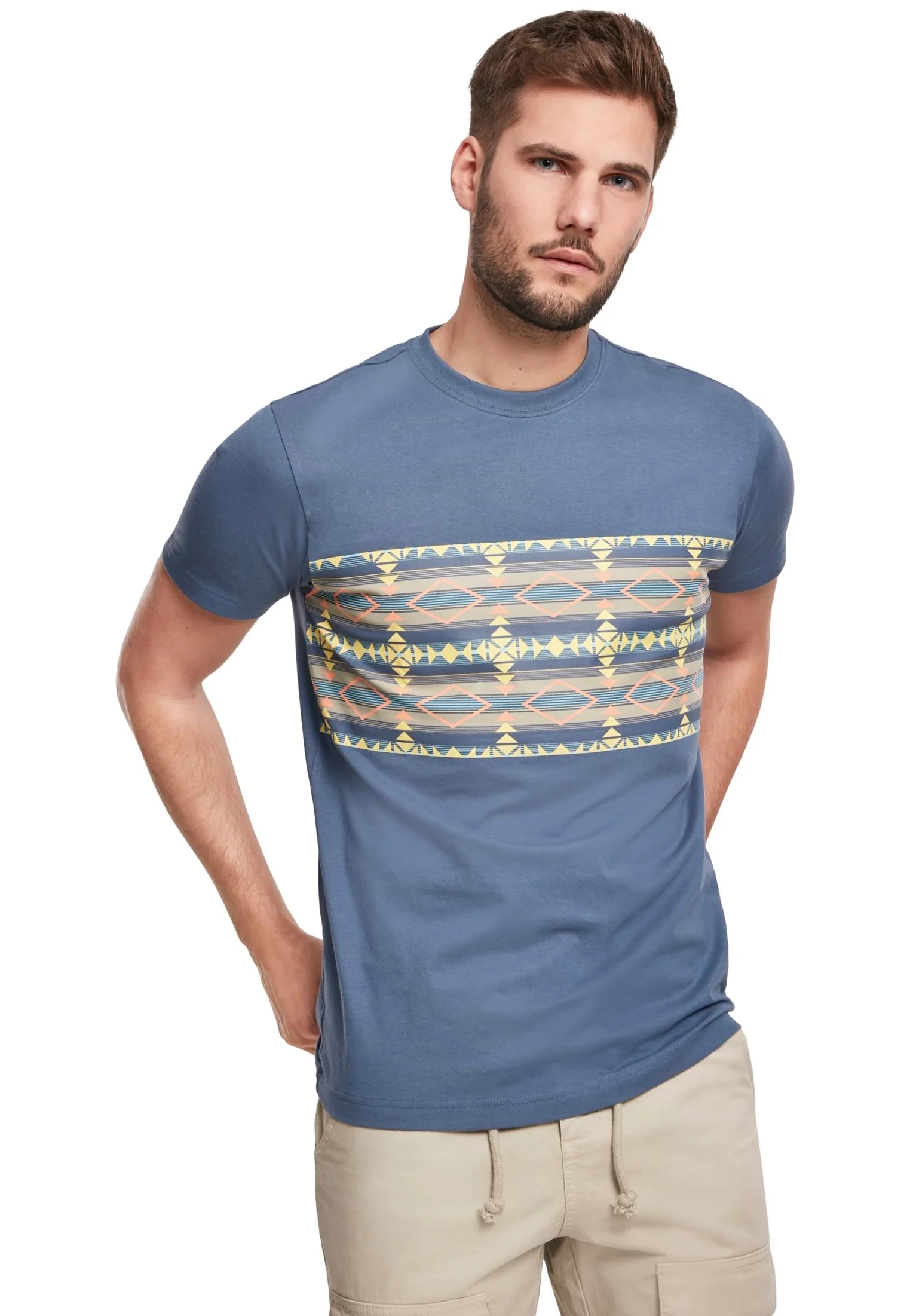 Inka Pattern Vintageblue - T-Shirt - Image 4