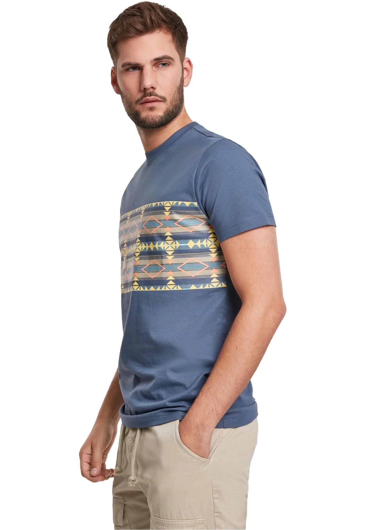Inka Pattern Vintageblue - T-Shirt - Image 5