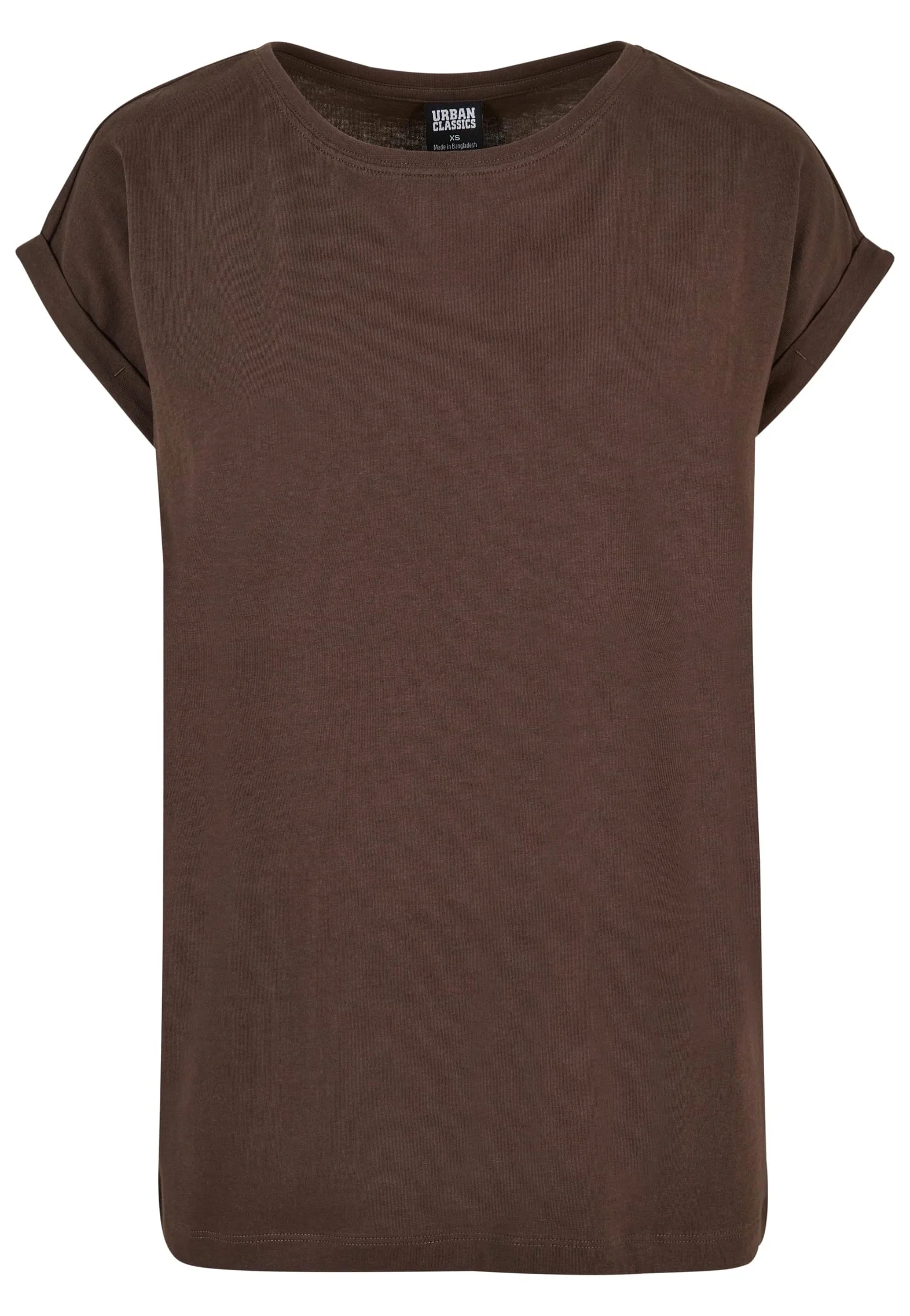 Ladies Extended Shoulder Brown - T-Shirt - Image 6