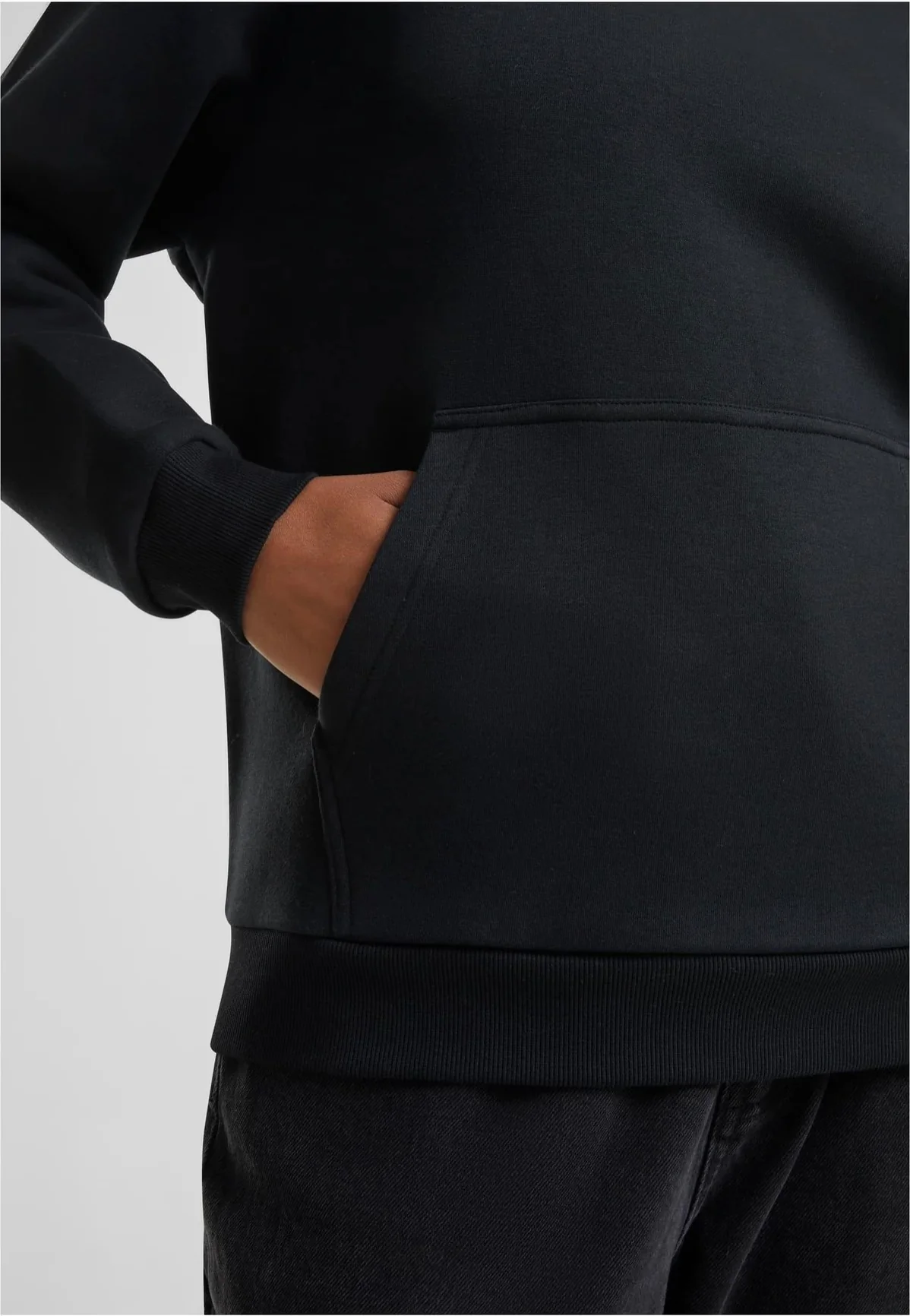 Ladies Fluffy Black - Hoodie - Image 5