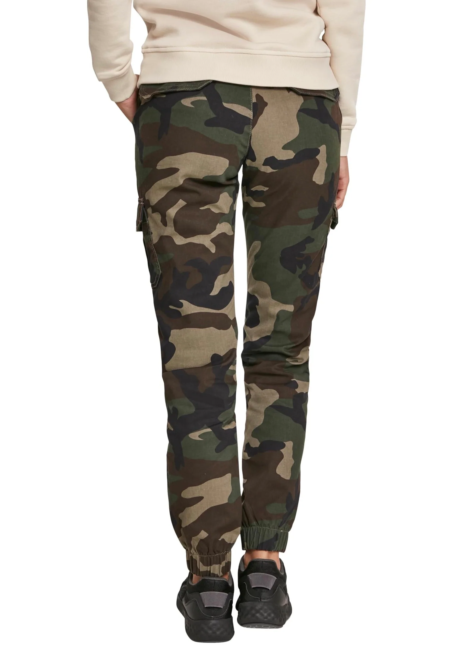 Ladies High Waist Cargo Woodcamo - Pants - Image 3
