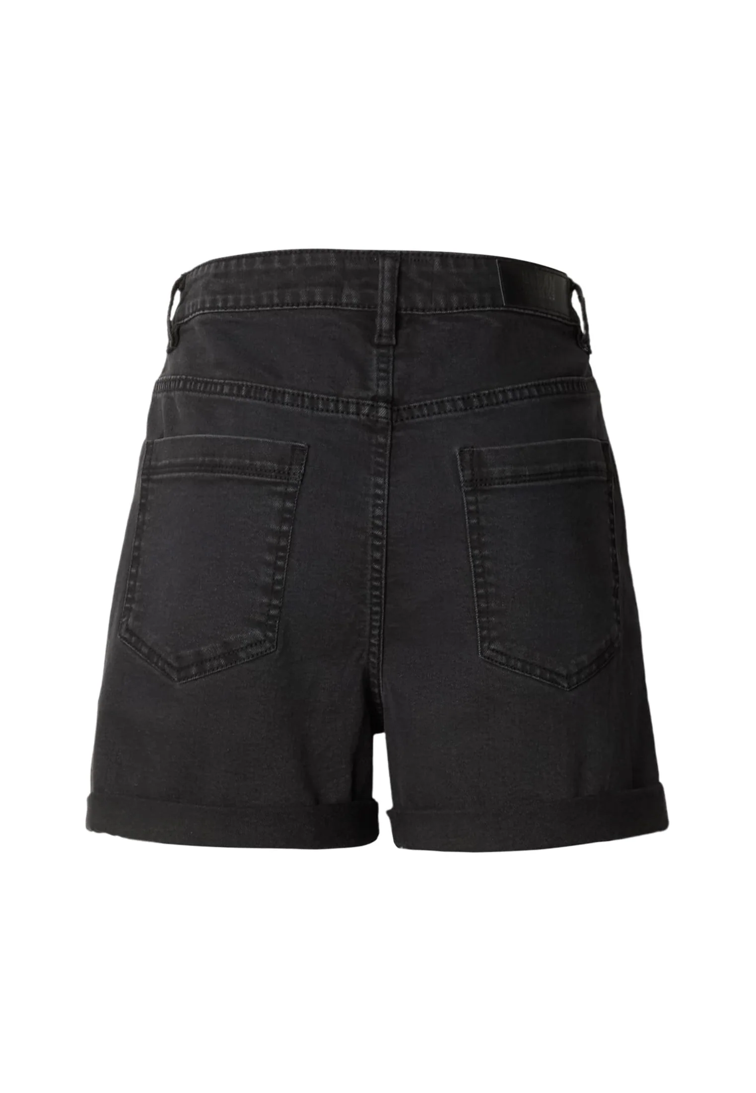 Ladies High Waist Denim Black Washed - Shorts - Image 4