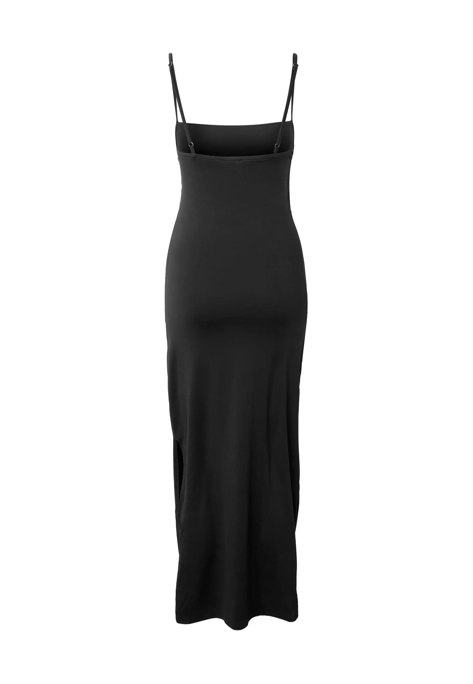 Ladies Long Spaghetti Black - Dress - Image 4
