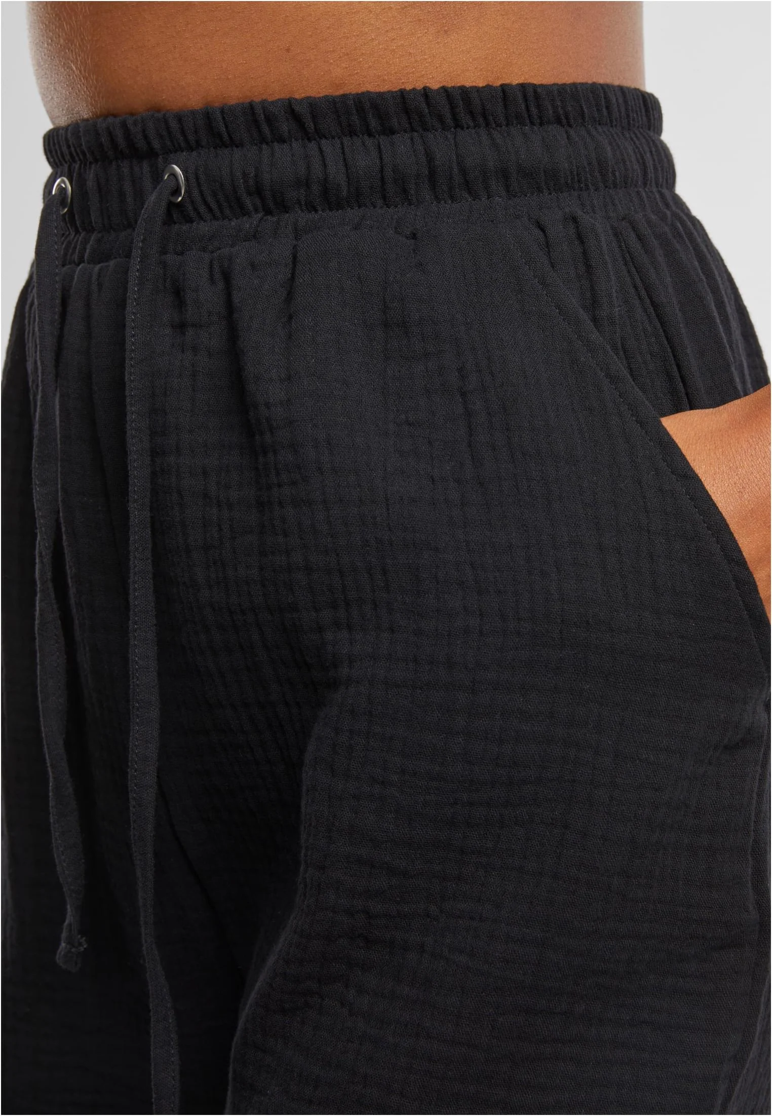Ladies Musselin Black - Shorts - Image 7