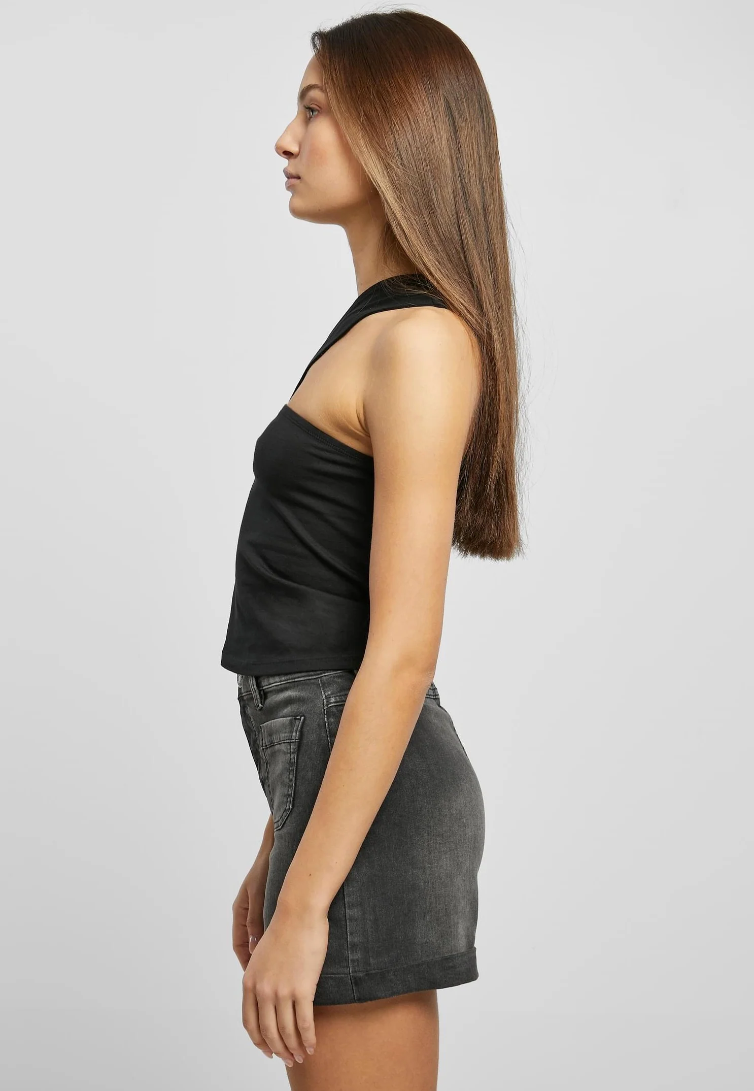 Ladies One Strap Black - Top - Image 4