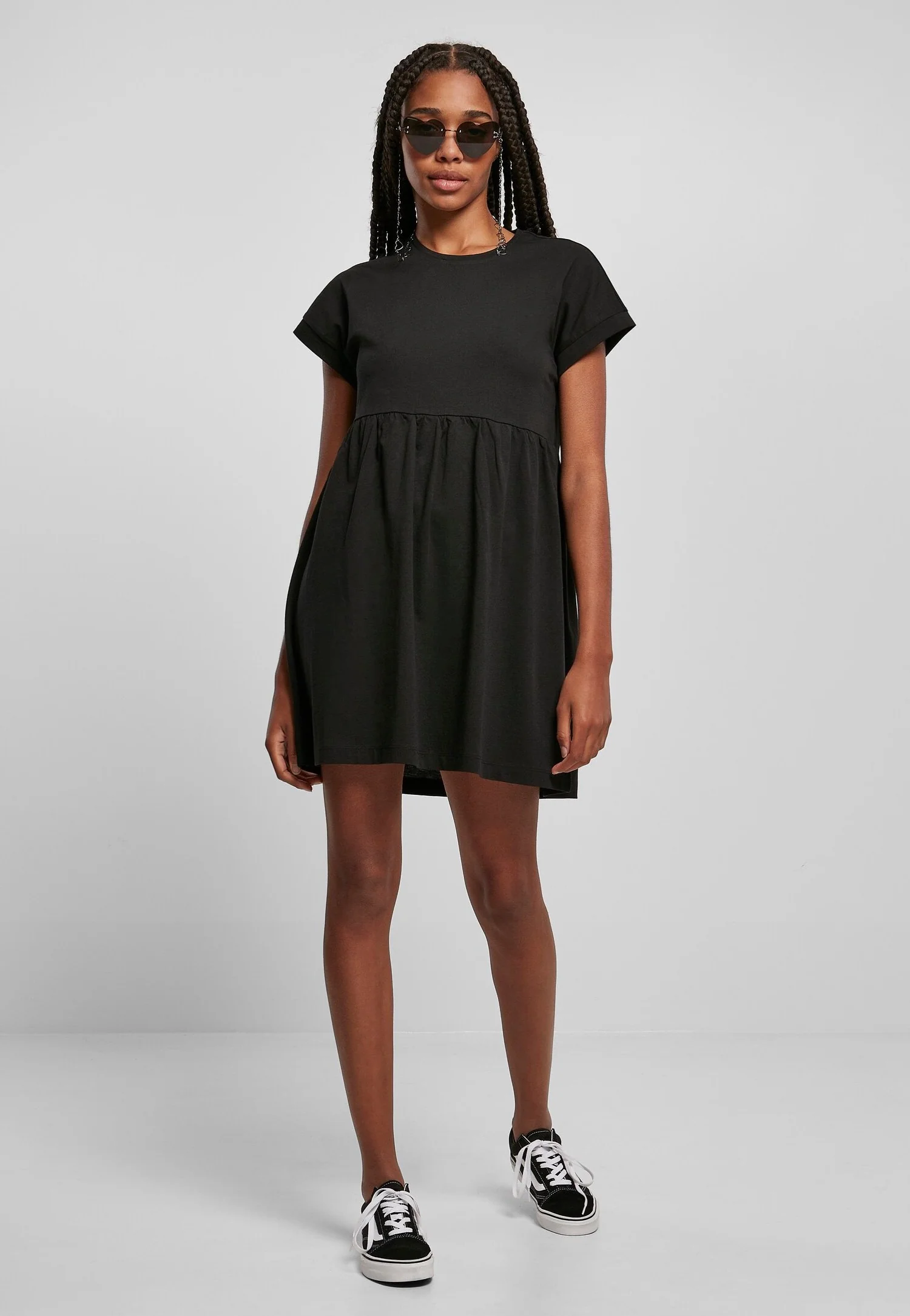 Ladies Organic Empire Valance Tee Black - Dress