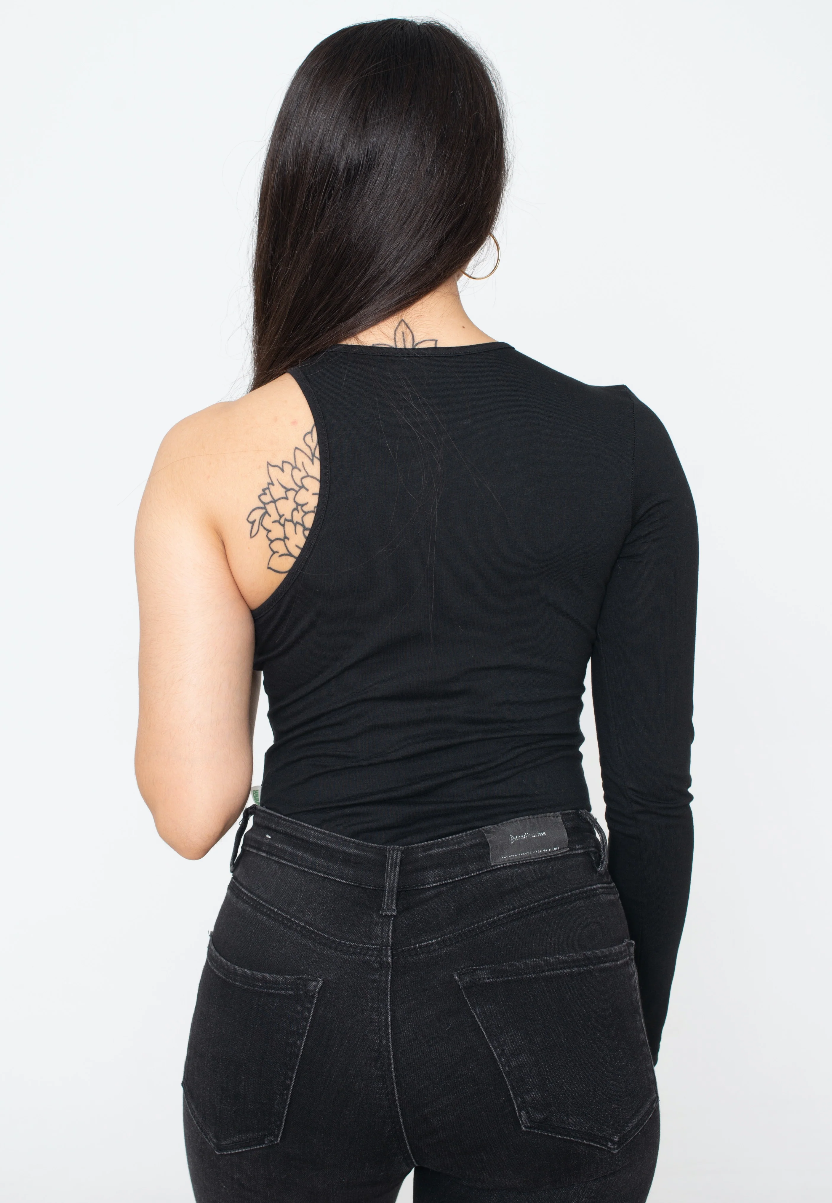Ladies Organic Stretch Asymmetric Black - Body - Image 3