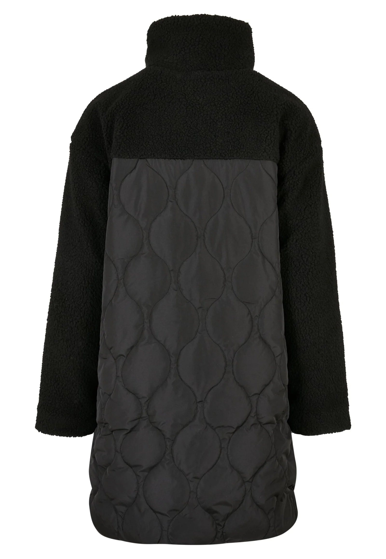 Ladies Oversized Sherpa Quilted Black - Jacket - Image 7