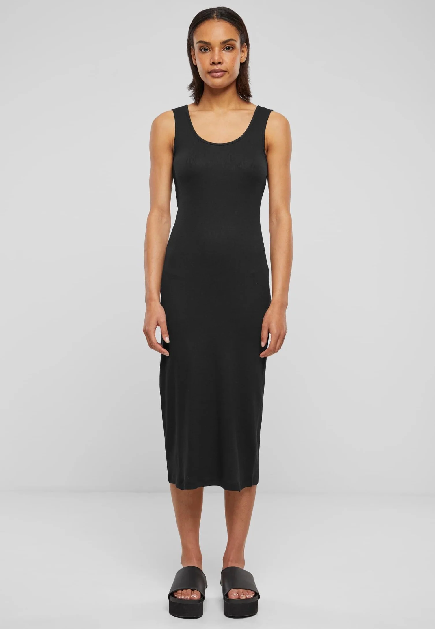 Ladies Rib Top Black - Dress - Image 2
