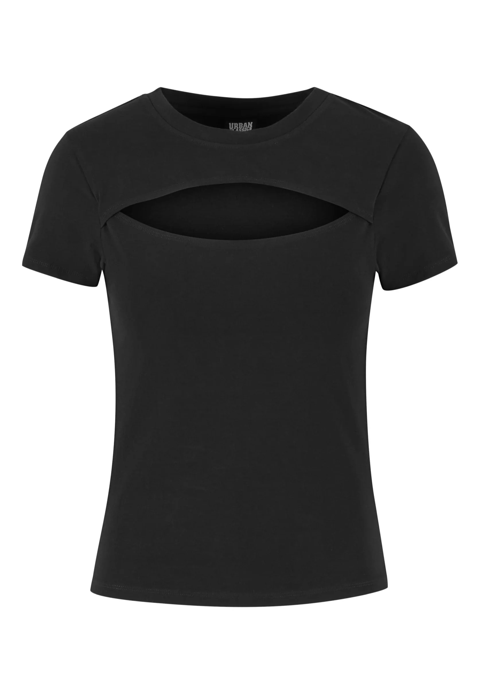 Ladies Short Cut Out Black - T-Shirt - Image 6