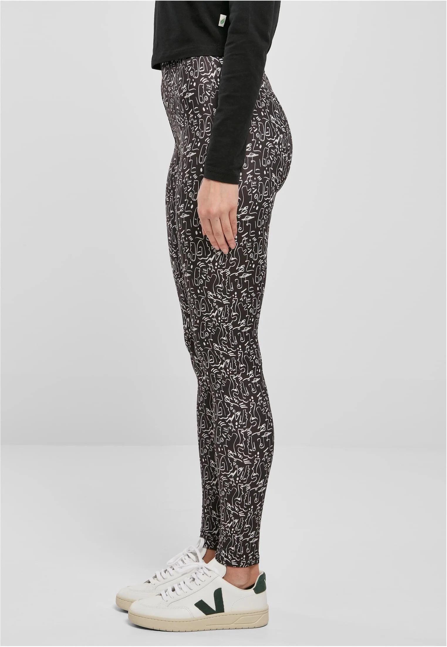 Ladies Soft Aop Blackline - Leggings - Image 3